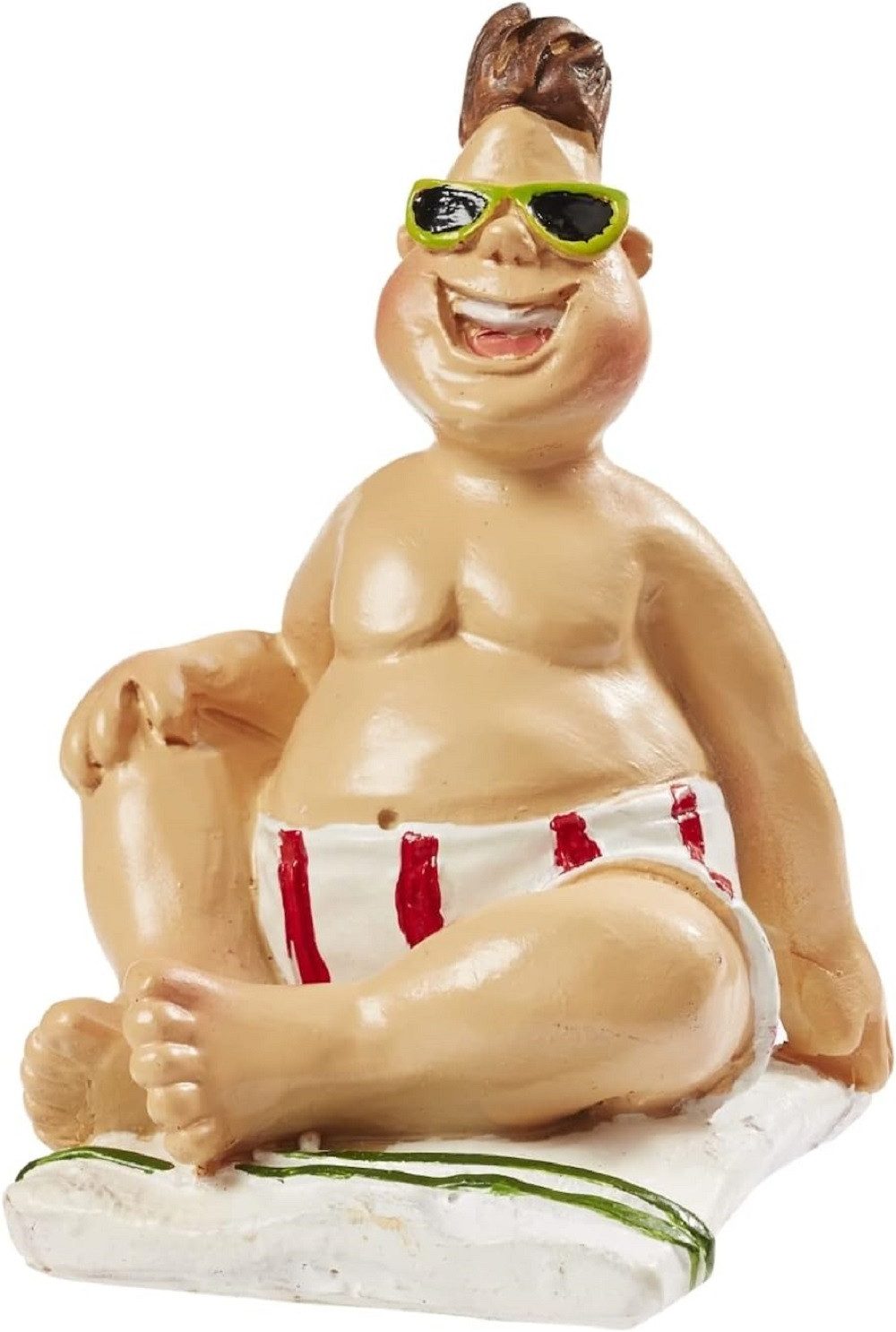 HobbyFun Dekofigur Bade Urlauber / Liegestuhl günstig online kaufen
