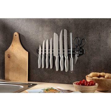 AVANTEX Messer-Set (10-tlg), AVANTEX Messer-Set 10-teilig Schere Messer Schärfer Magnetleiste Küchenmesse