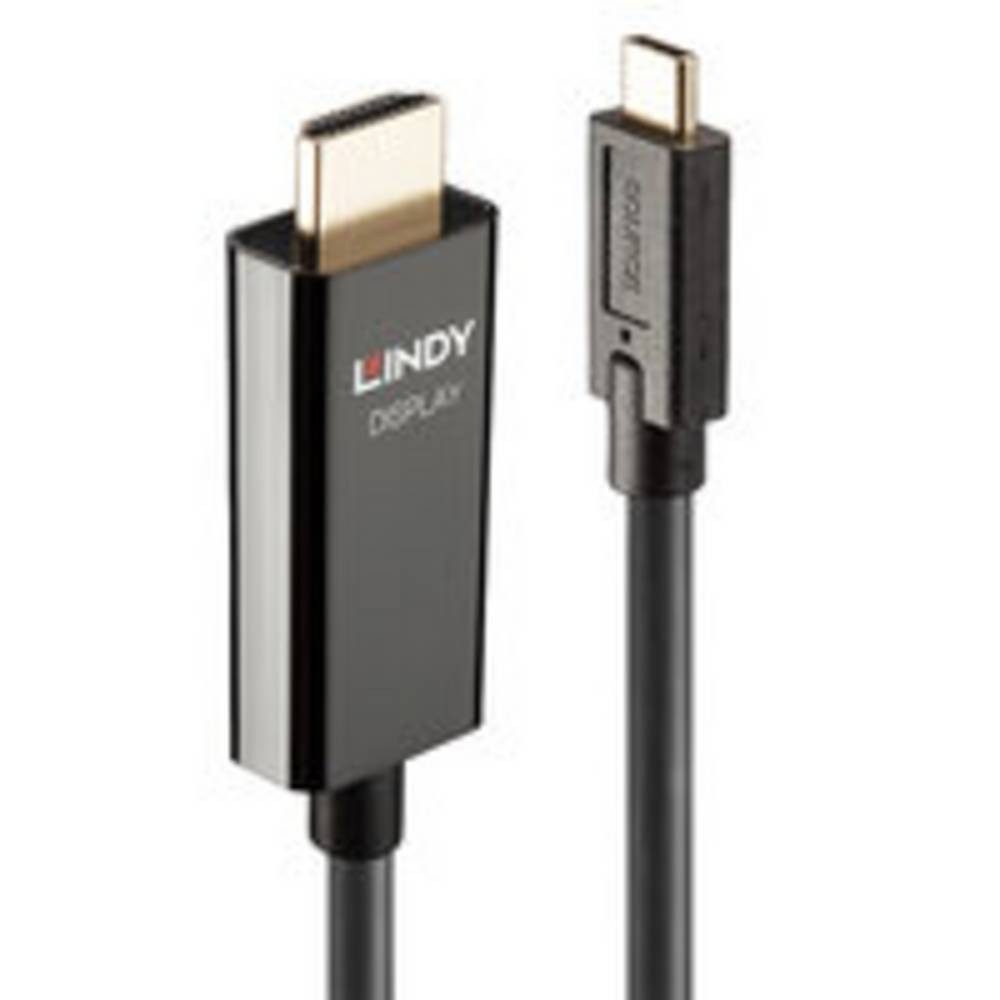 Lindy Videokabel-Adapter 5 m USB Typ-C HDMI Typ A (Standard 43315 HDMI-Kabel, 4K UHD