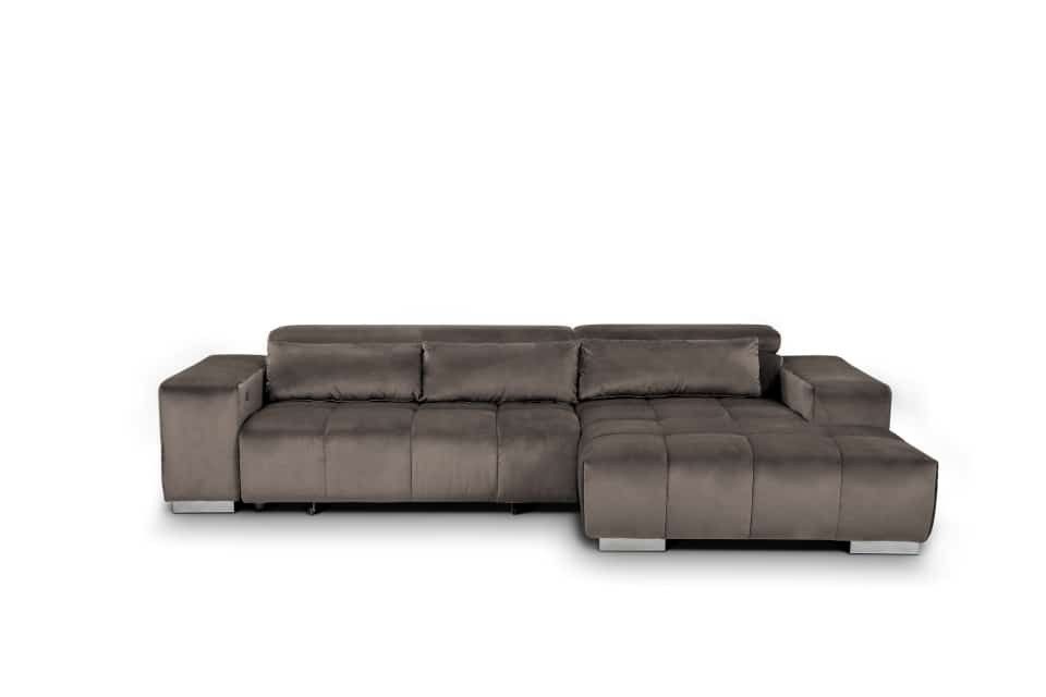 COTTA Ecksofa Orion, mit elektrischem Sitzvorschub und Nierenkissen
