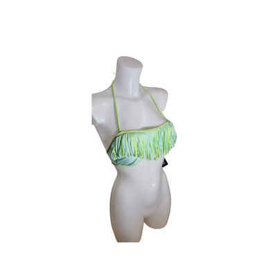 esmara Bandeau-Bikini-Top »Bikini-Oberteil 22651 Esmara hellblau/ neongrün mit Fransen«