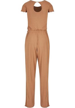 URBAN CLASSICS Jumpsuit Damen Ladies Rib Wid Leg Jumpsuit (1-tlg)