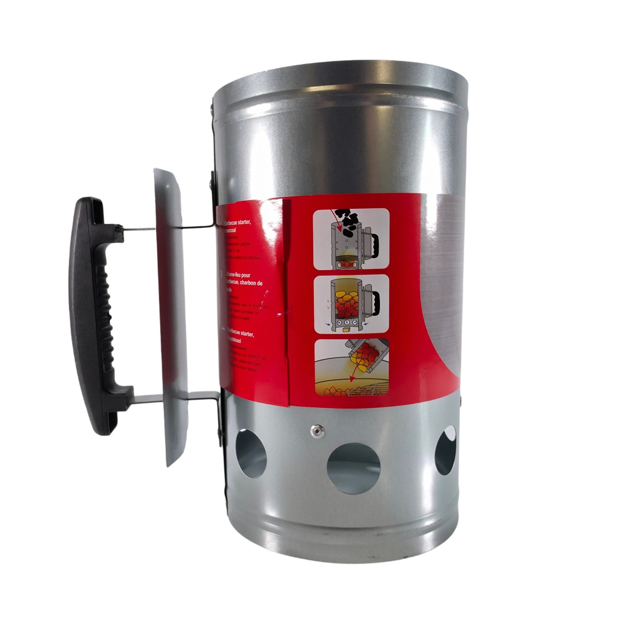 Kynast Grillanzünder Grill-Schnellanzünder Ø 16 x 27 cm – Anzündkamin – Verzinkt