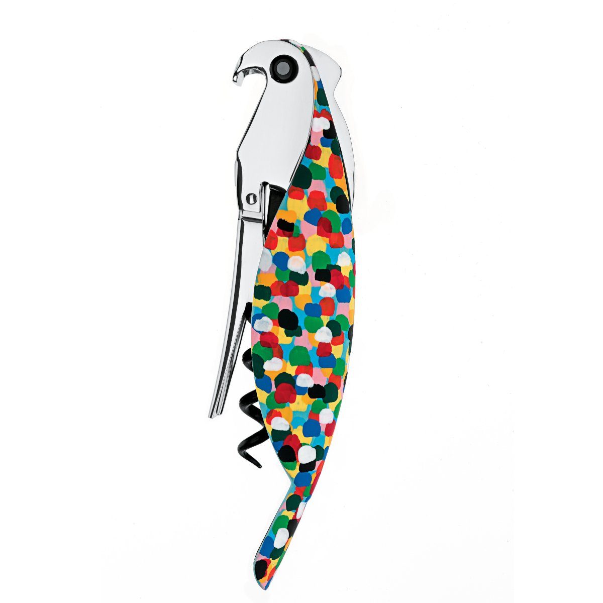 Alessi Weinflaschenöffner Sommelier-Korkenzieher PARROT Bunt