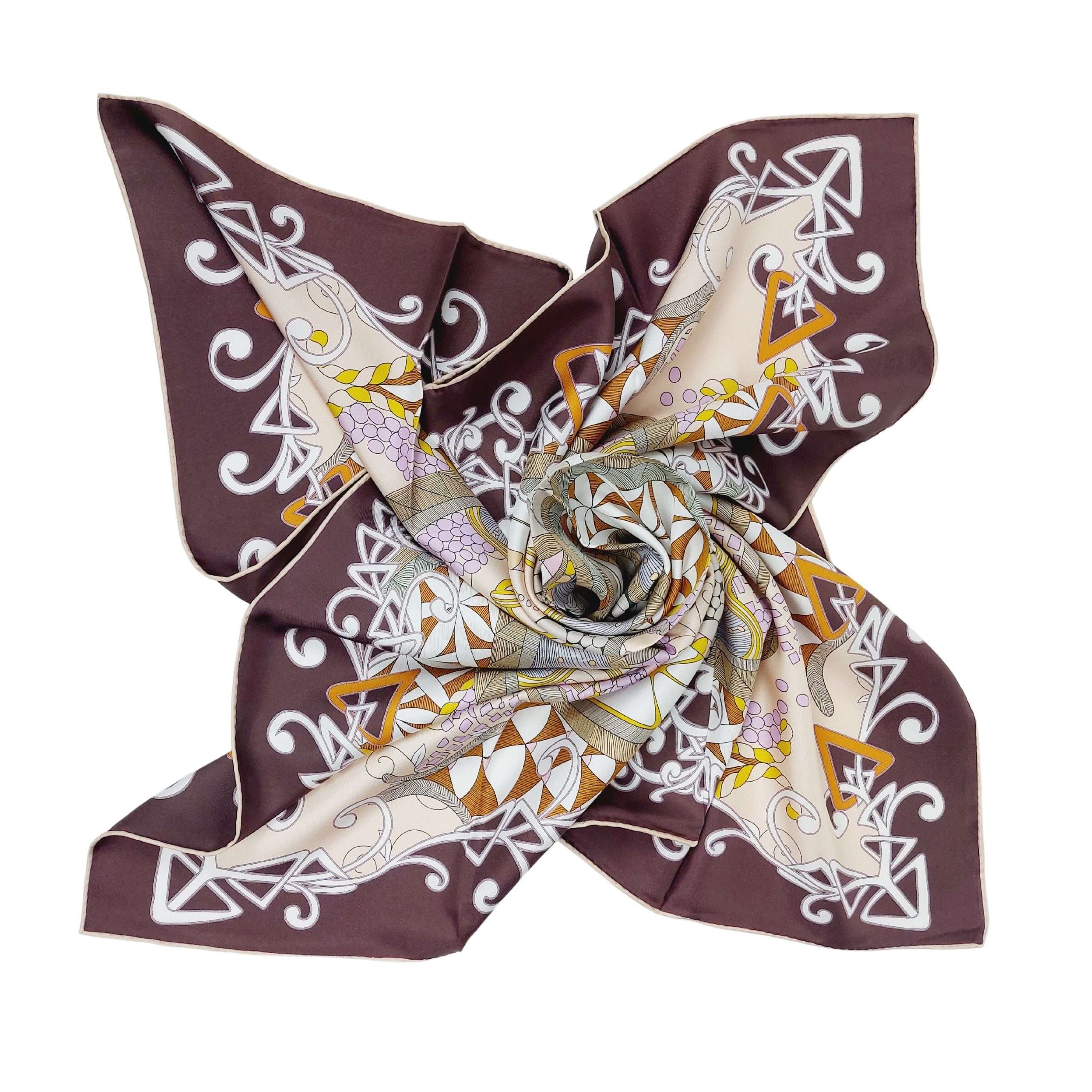 TINITEX Seidentuch LUXURY EDITION - Seidentuch Halstuch beidseitig bedruckt