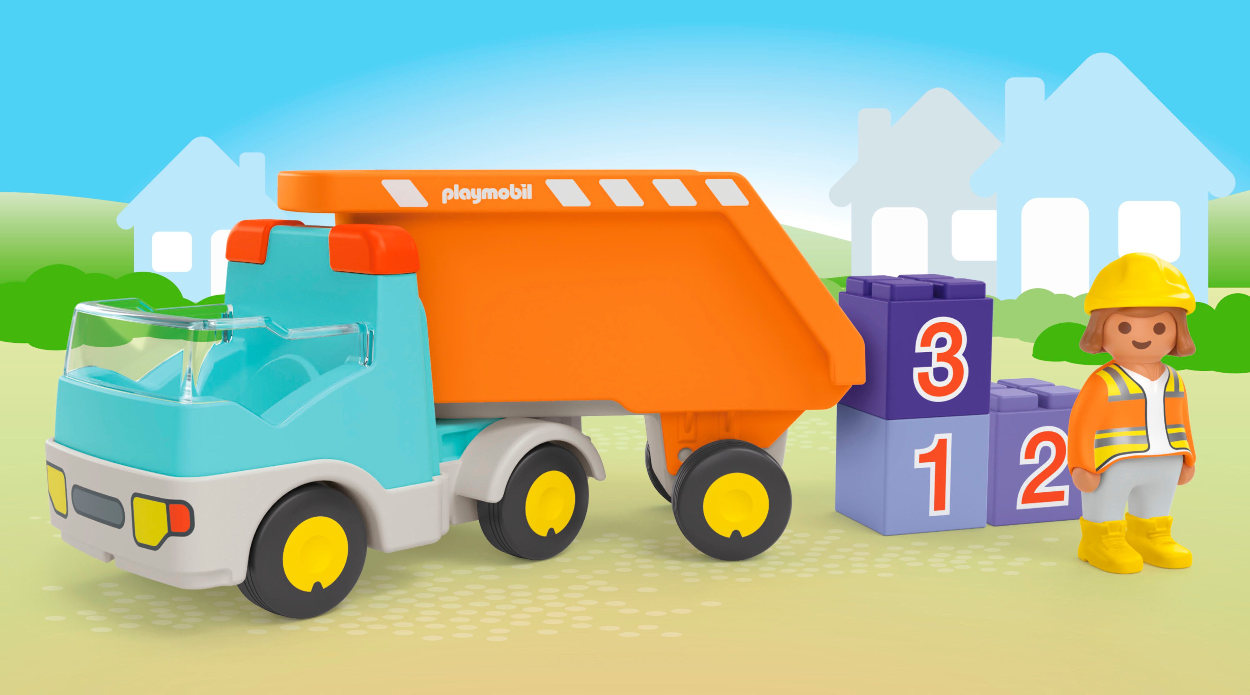 Playmobil® Kipplaster (71685), JUNIOR Konstruktions-Spielset, (6 St), Made günstig online kaufen