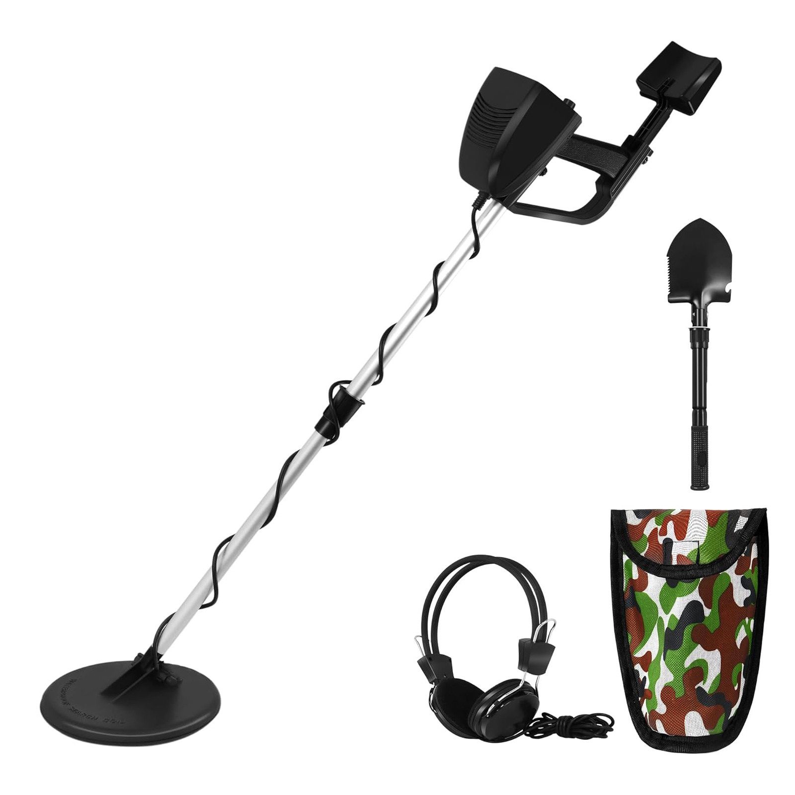 FIVMEN Metalldetektor Metalldetektor für Kinder Kinderdetektor Einstellbare Länge 78-107cm