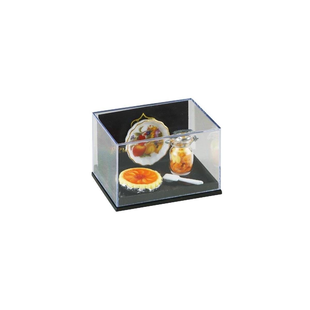 Reutter Porzellan Dekofigur 001.416/5 Pfirsich Tarte, Miniatur 1:12 im Maßstab 