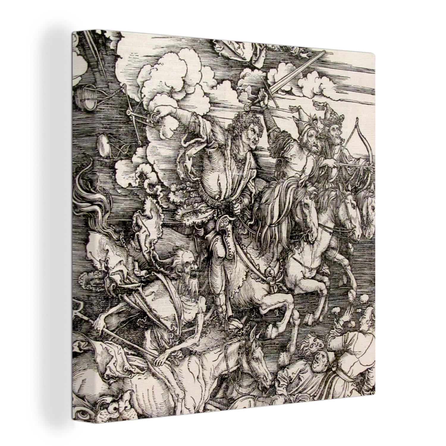 vier St), (1 der - OneMillionCanvasses® Albrecht Dürer, Wohnzimmer Schlafzimmer Reiter für Bilder Apokalypse Leinwandbild Leinwand Die