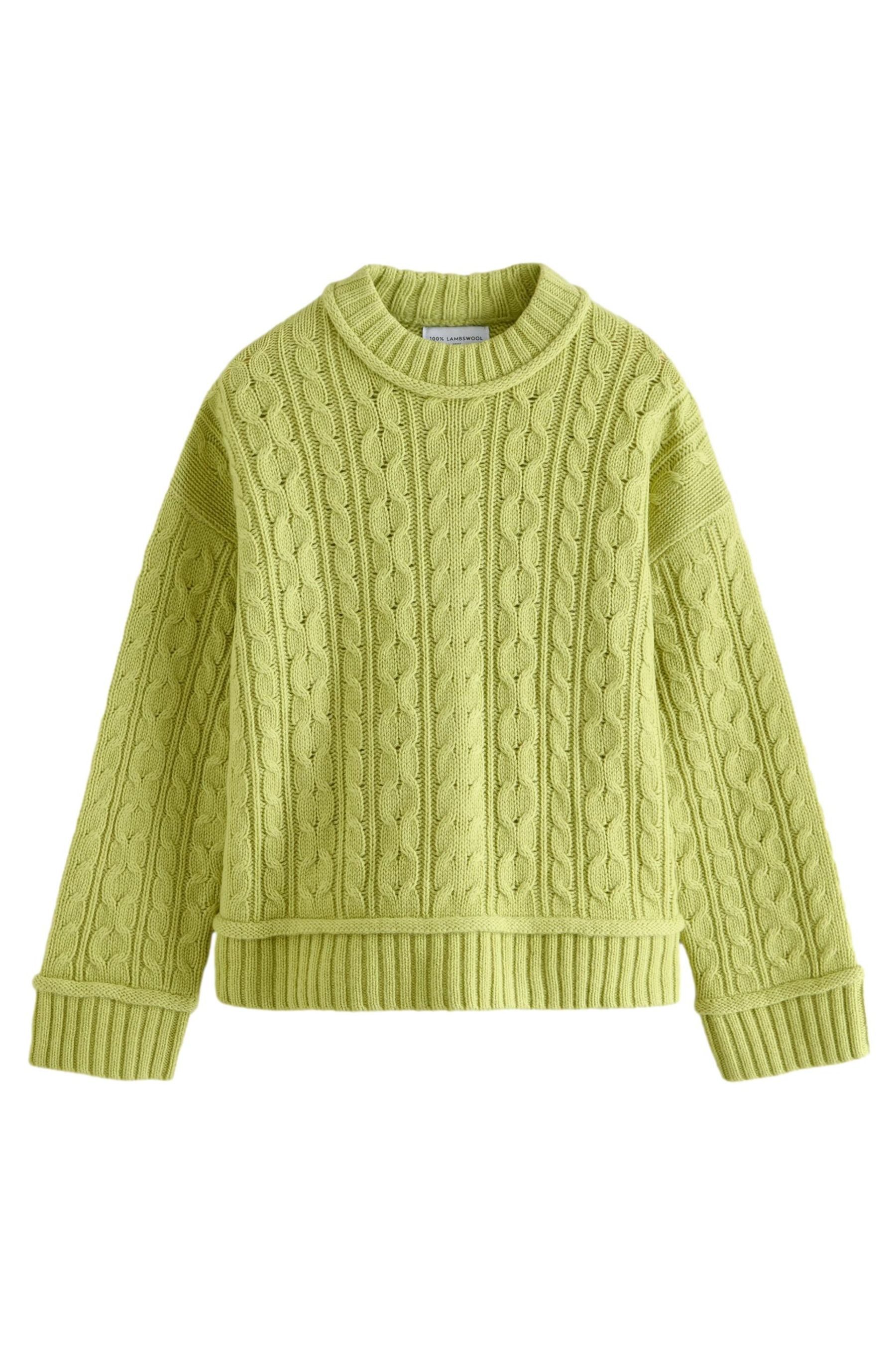 Next Rundhalspullover Premium-Strickpullover Zopfmuster 100 % Schurwolle günstig online kaufen