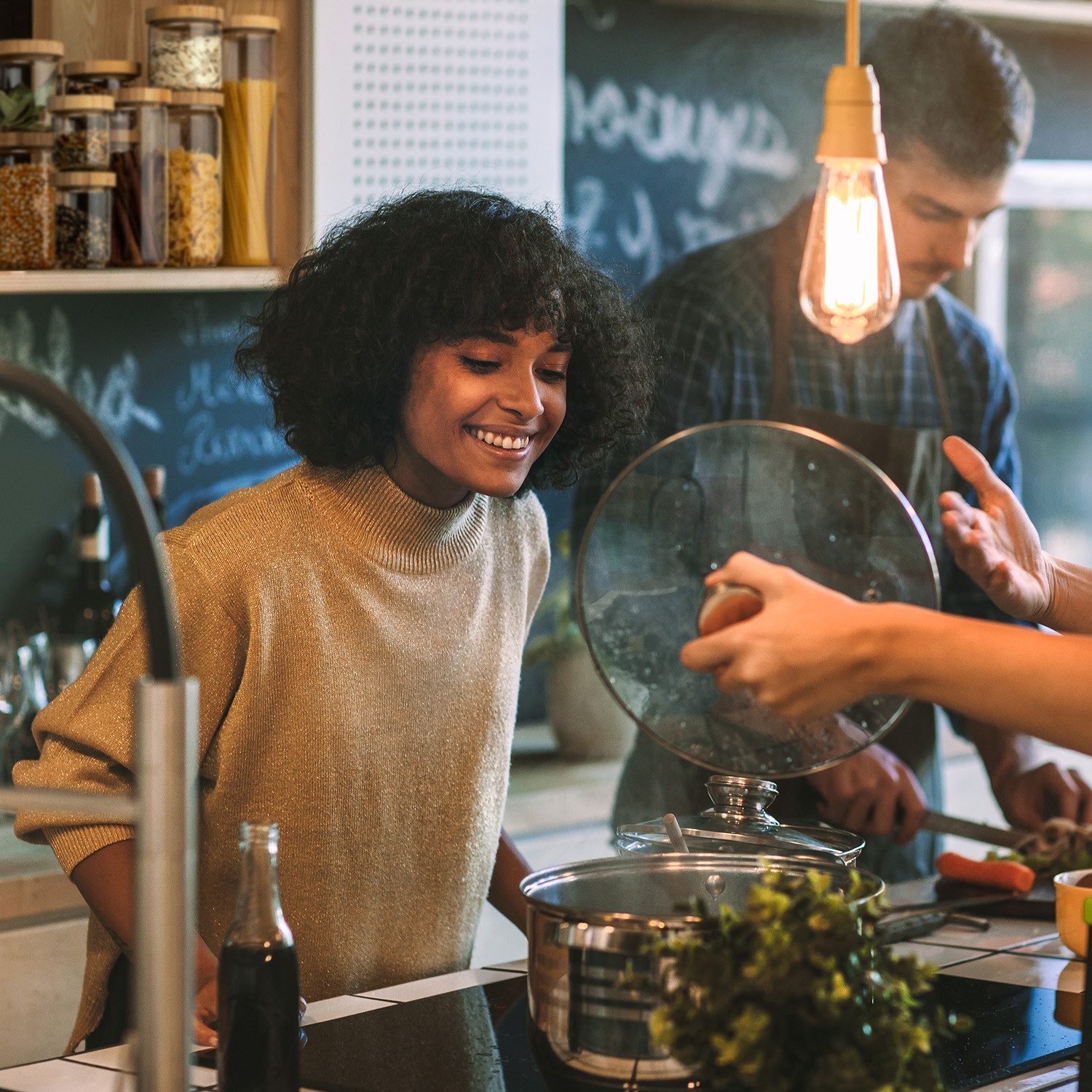 Klarstein Frischhaltedose Stapelglas, Bambus