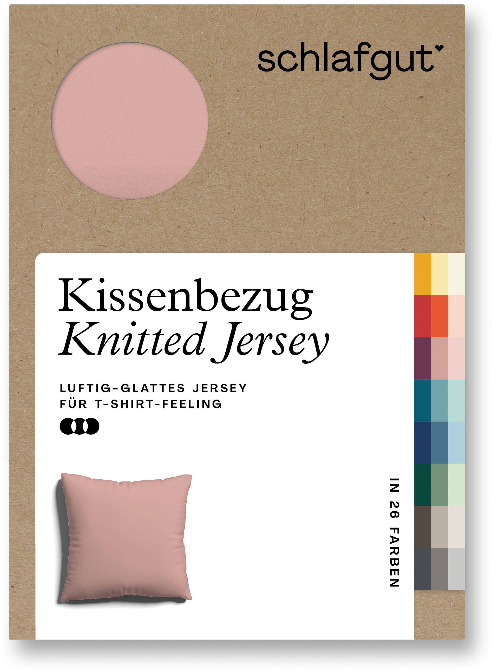 Schlafgut Kissenbezug Knitted Jersey aus Bio-Baumwolle günstig online kaufen
