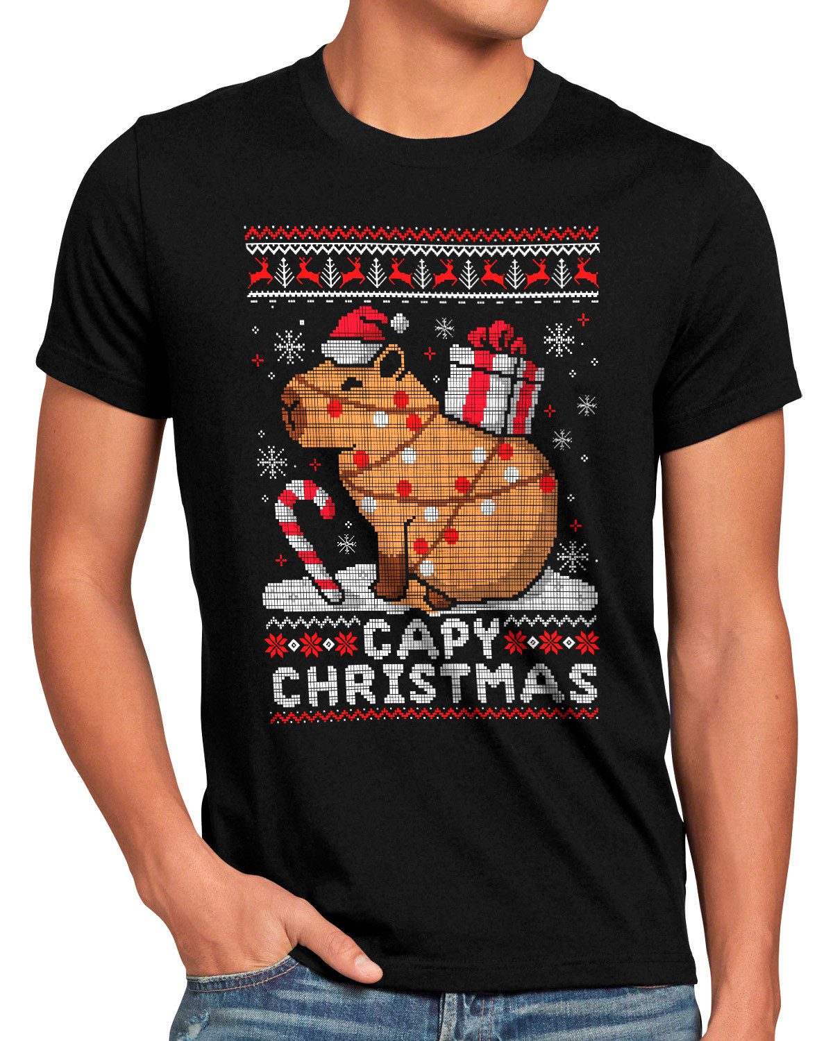style3 T-Shirt Capybara Xmas capybaras capibara günstig online kaufen