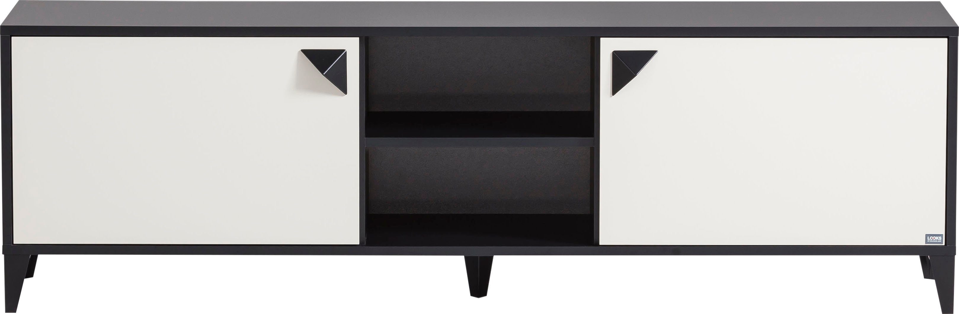 LOOKS by Wolfgang Joop TV-Board Looks Classic, Mit hochwertigen Metallbeschlägen und Softclose-Scharnieren