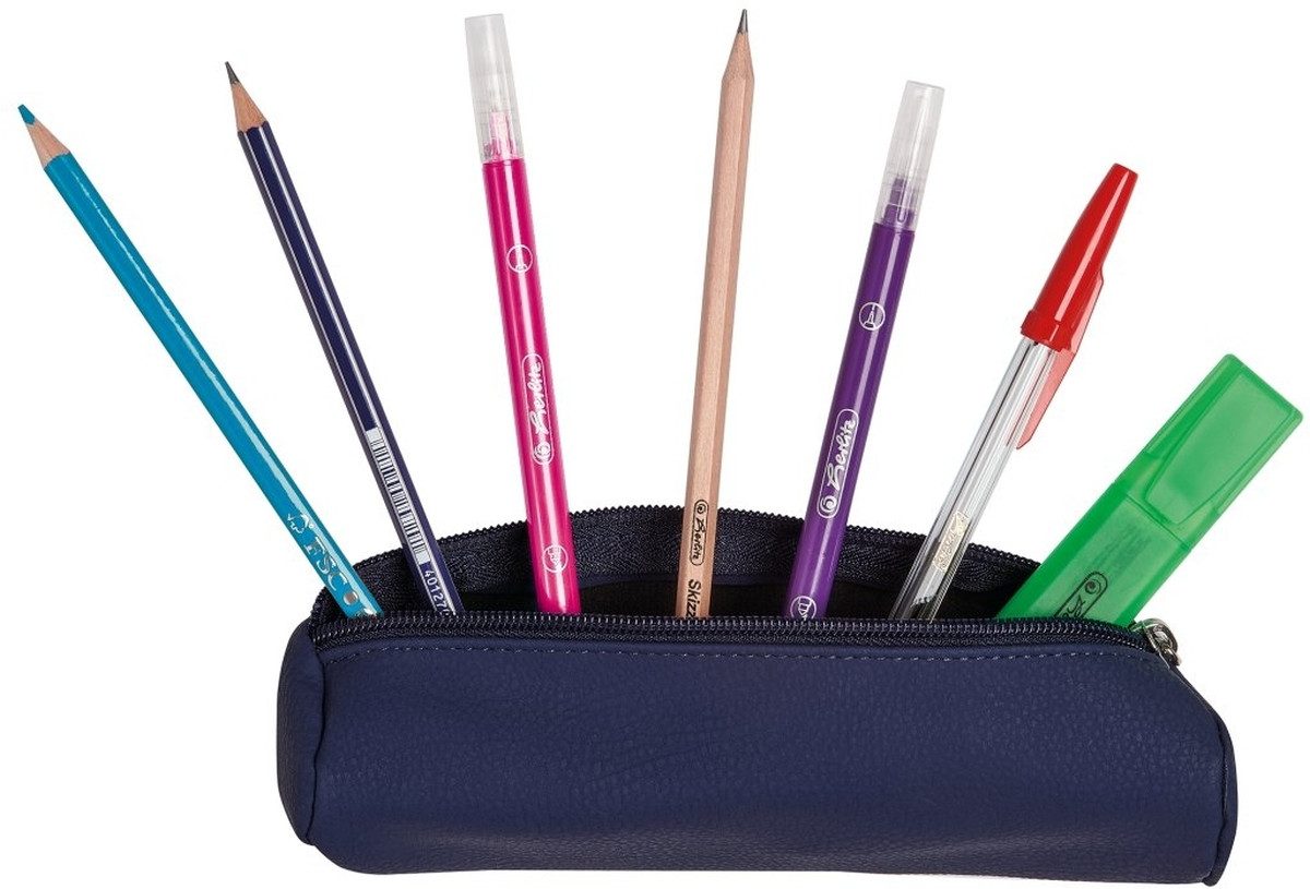 Herlitz Federtasche Faulenzer rund Polyurethan farbig sortiert