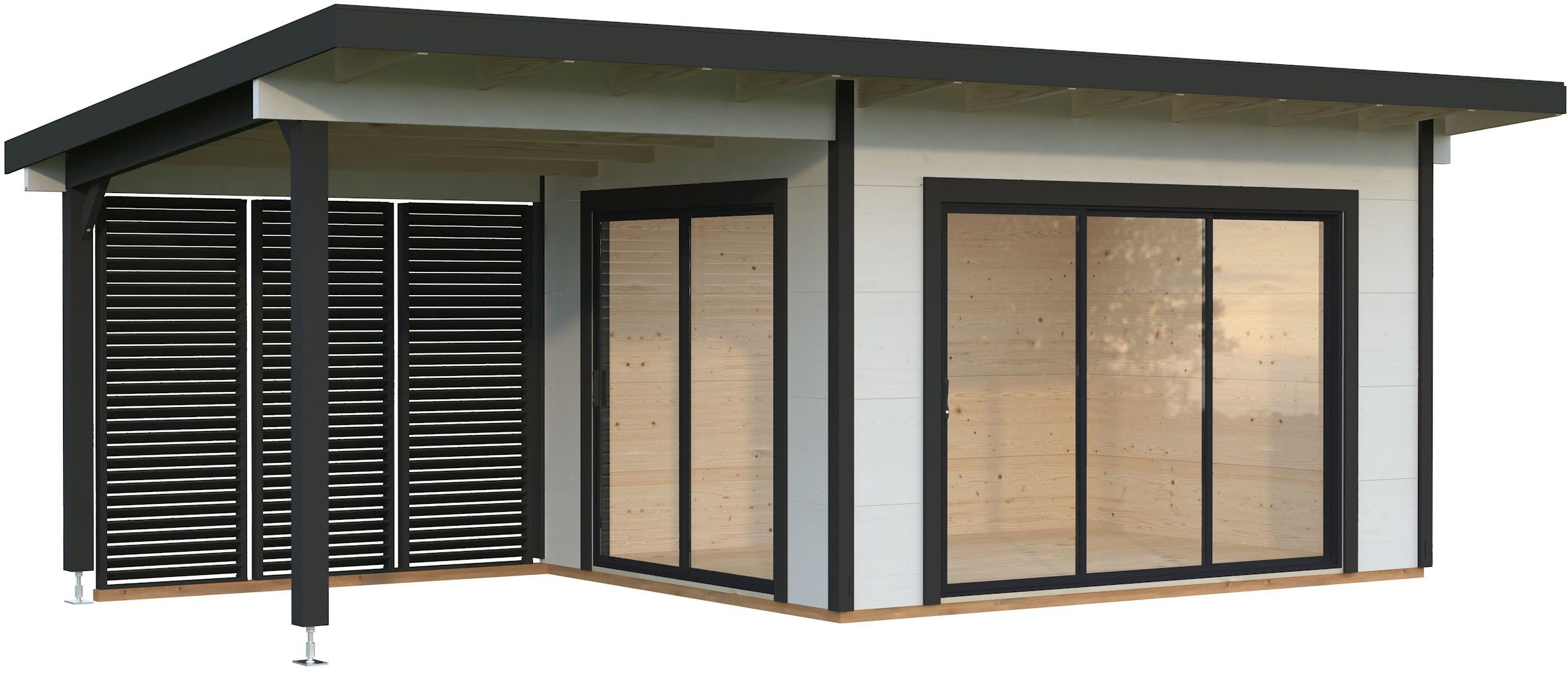 Palmako Gartenhaus Grace Slide Plus, BxT: 724x381 cm, verschiedene Farben