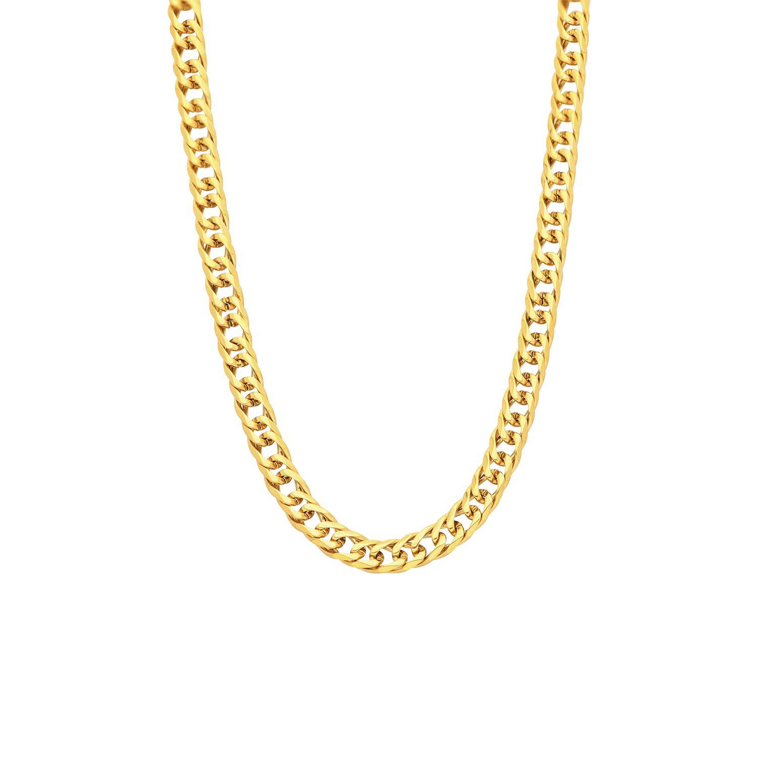 LUCARDI Gliederkette Halskette - Stahl - Gold - Kinder