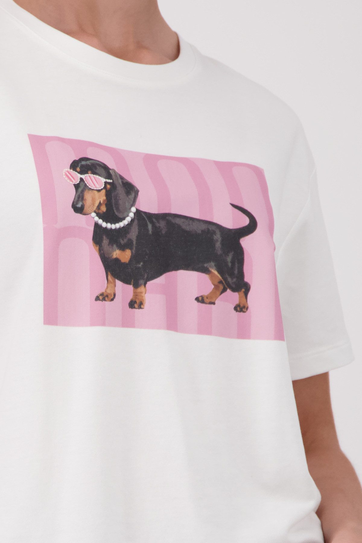 Monari Rundhalsshirt mit Frontprint