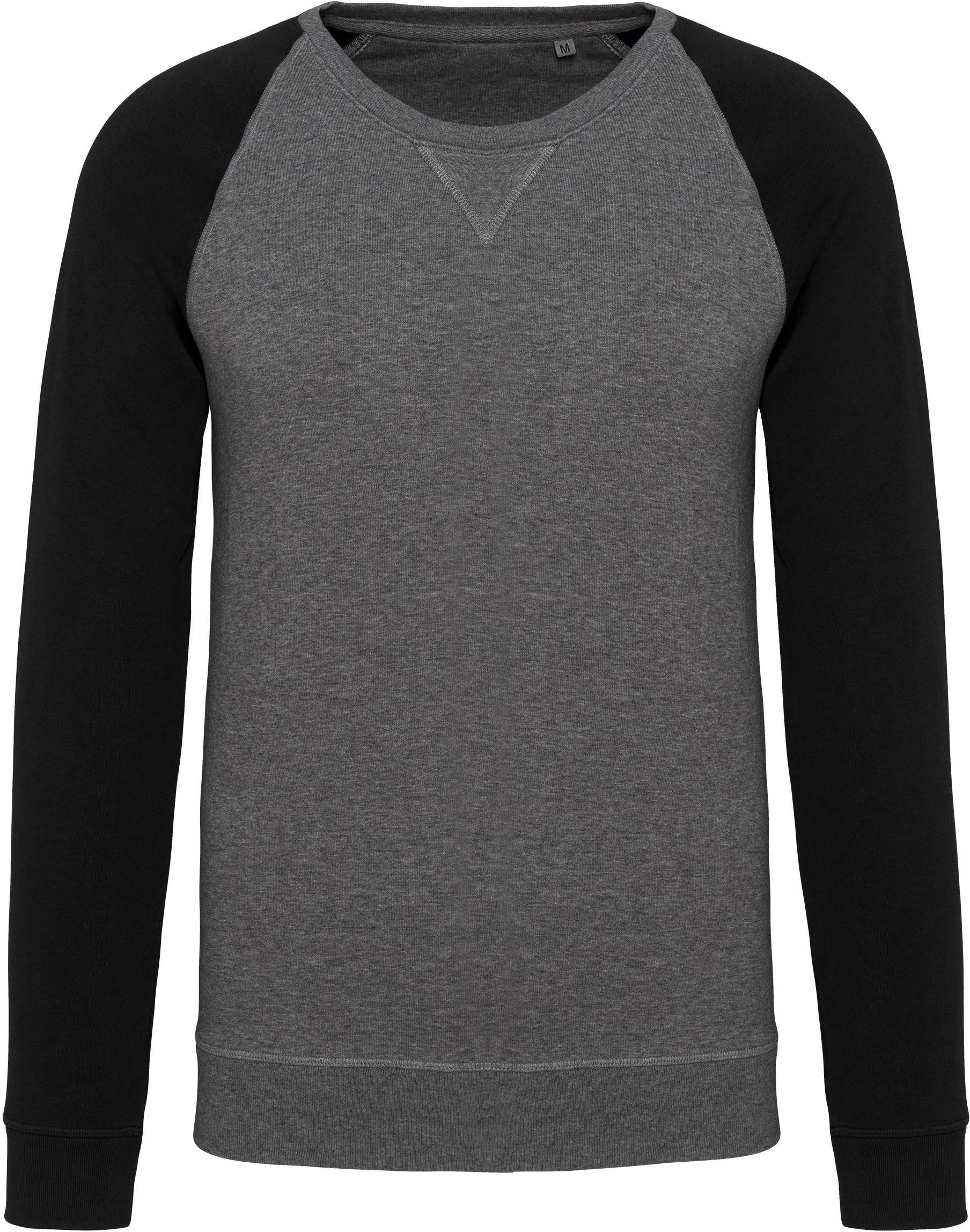 Kariban Sweatshirt Zweifarbiges Herren-Sweatshirt French Terry günstig online kaufen