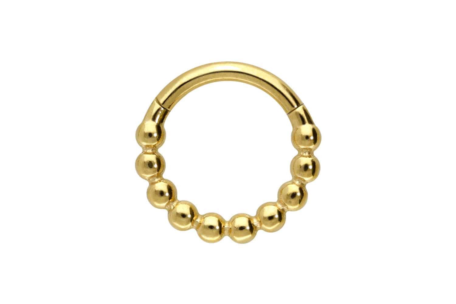 Piercing-Set Titan Segmentring Clicker KUGELN