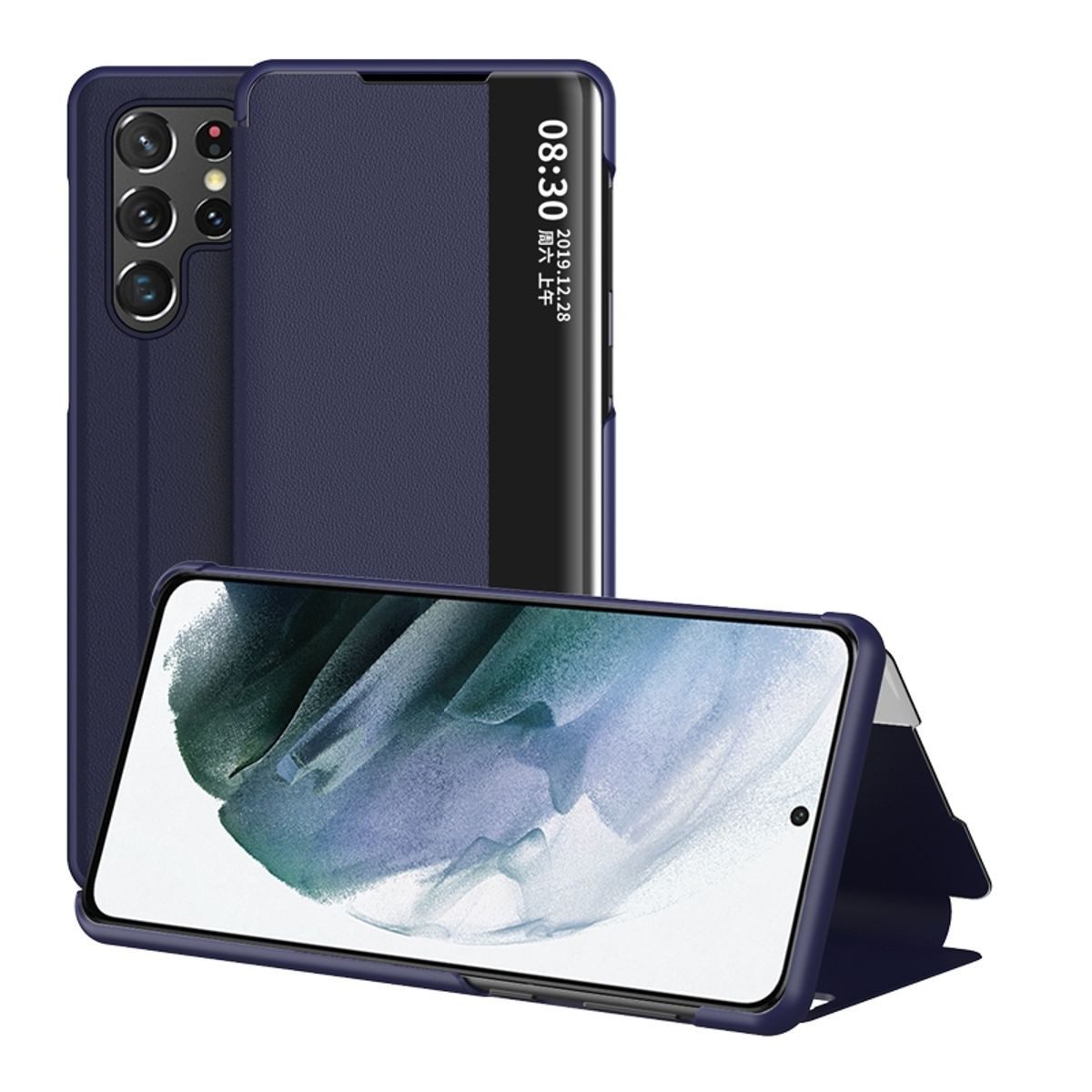 König Design Handyhülle Samsung Galaxy S22 Ultra 5G, Schutzhülle Schutztasche Case Cover Etuis Wallet Klapptasche Bookstyle