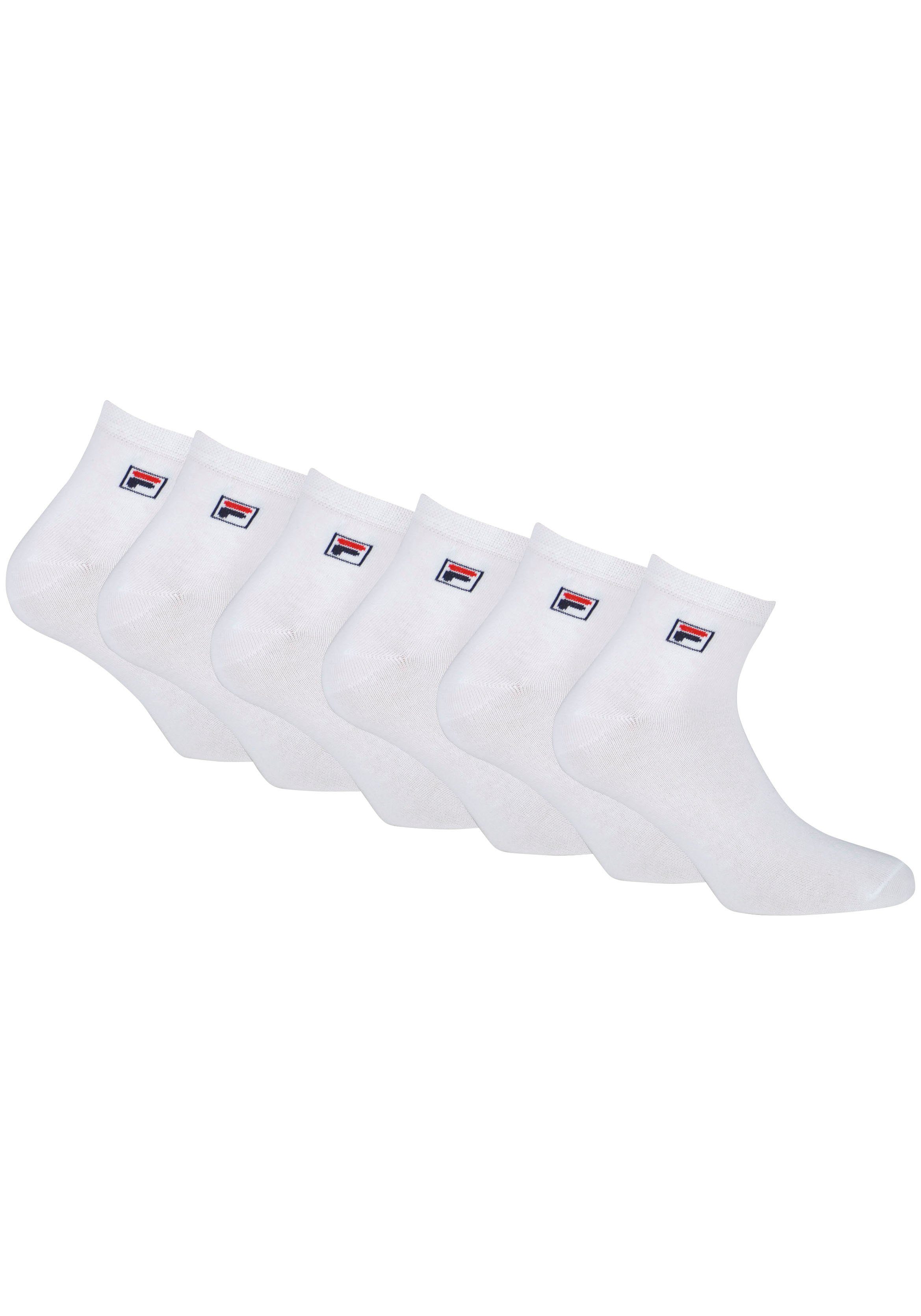 Fila Kurzsocken (Packung, 6-Paar) white Logo-Stickerei Sneakersocken mit