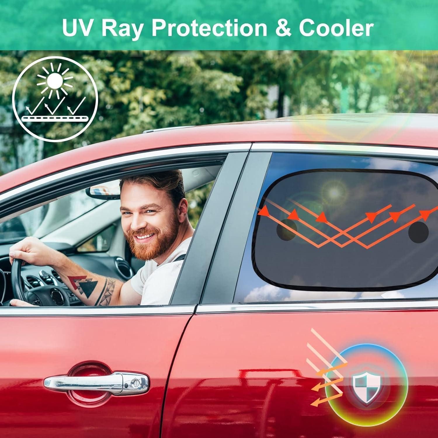 LuxusKollektion Sonnenschutz Sonnenschutz Auto Baby 50 x 30 cm 2 Stück UV Schutz Saugnäpfen