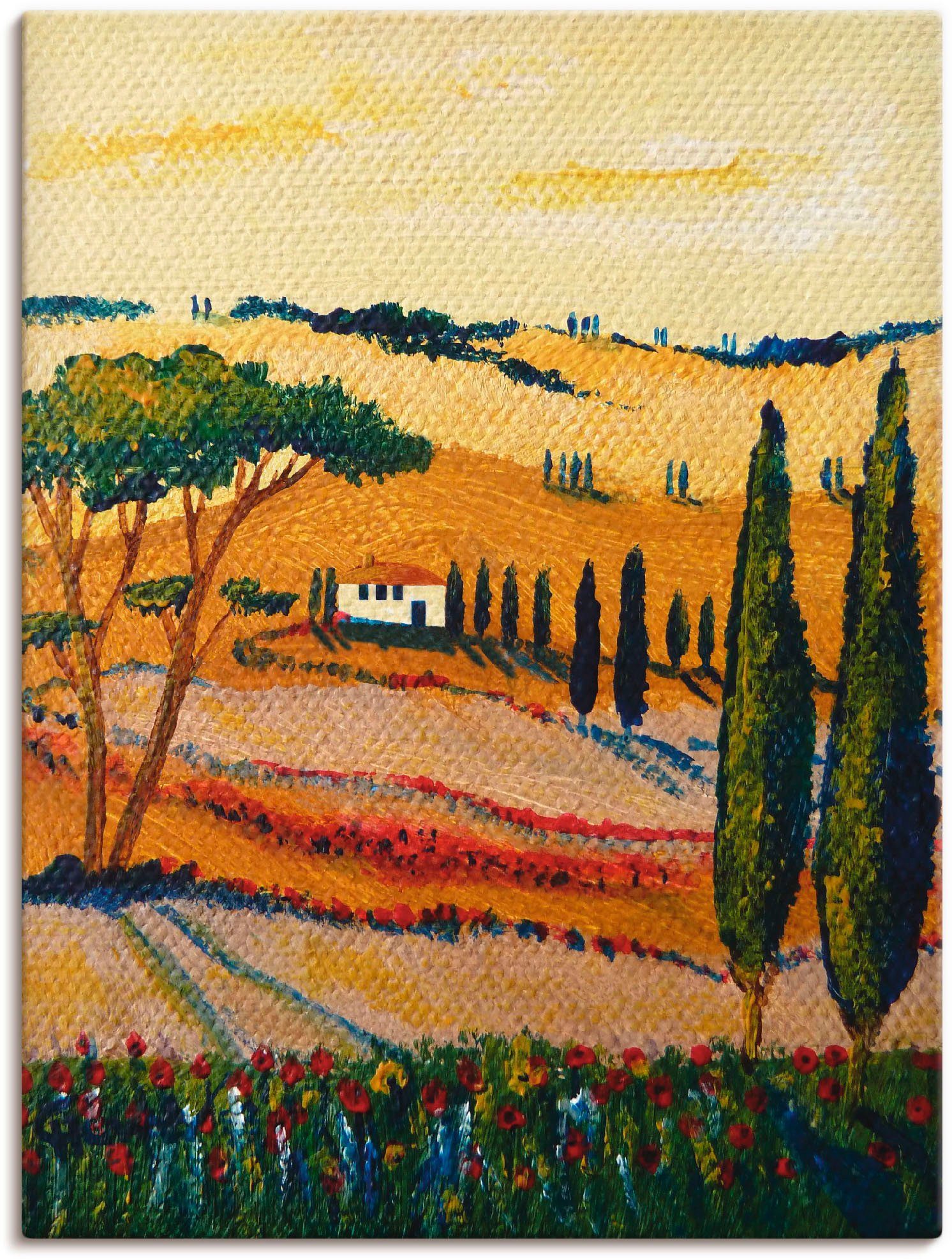 Artland Wandbild Mein Traum von der Toskana, Europa (1 St), als Alubild,  Leinwandbild, Wandaufkleber oder Poster in versch. Größen