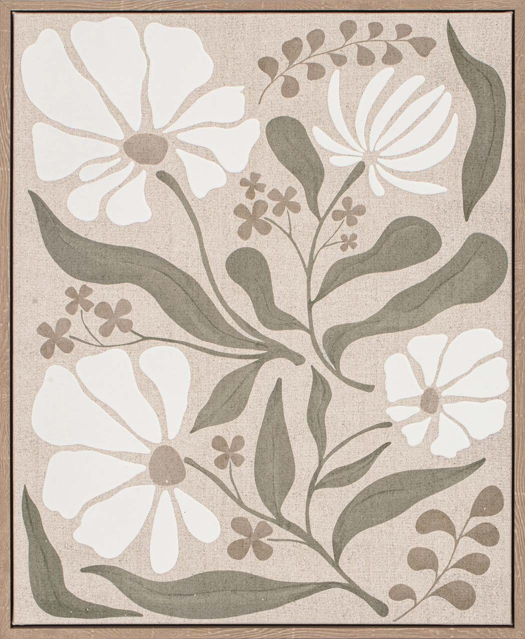 ArtUniverse Gemälde Leinwandbild Quiet Blossomity I Wandbild 42 x 52 cm, Naturmotiv