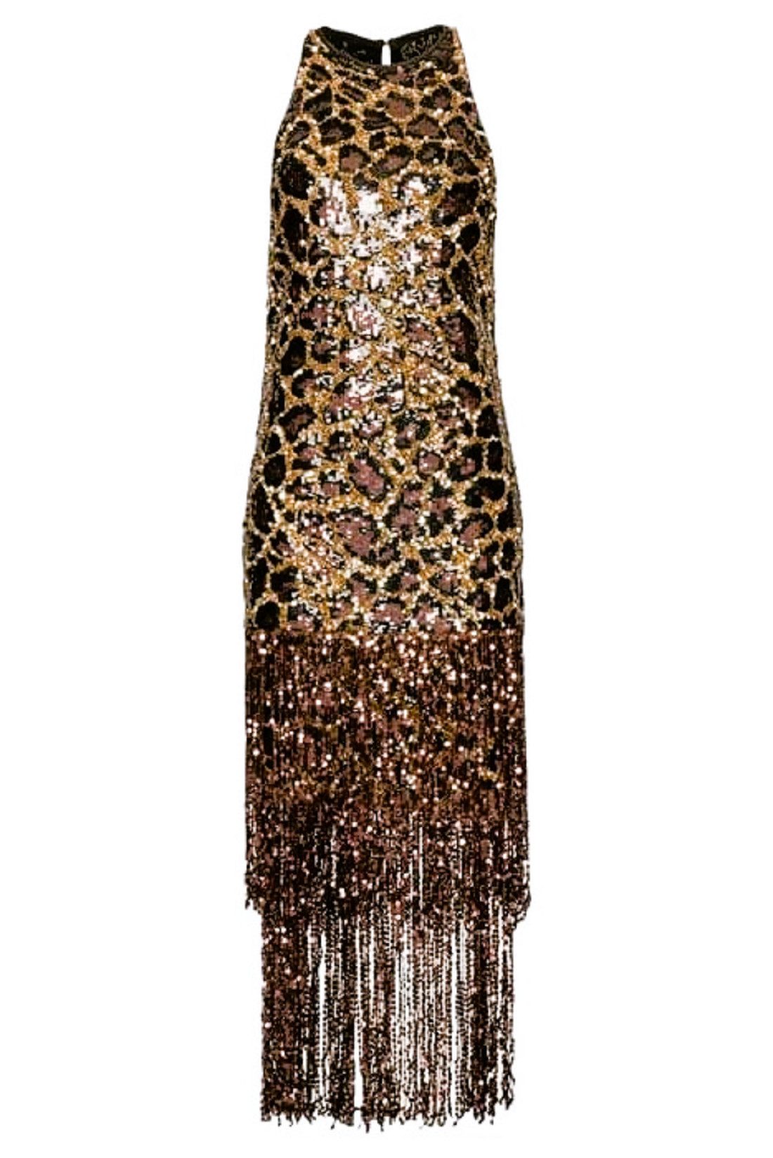 PINKO Paillettenkleid Pinko Damen Kleid, PINKO AROMATICO ABITO PAILETTES MACULA mit allover Print