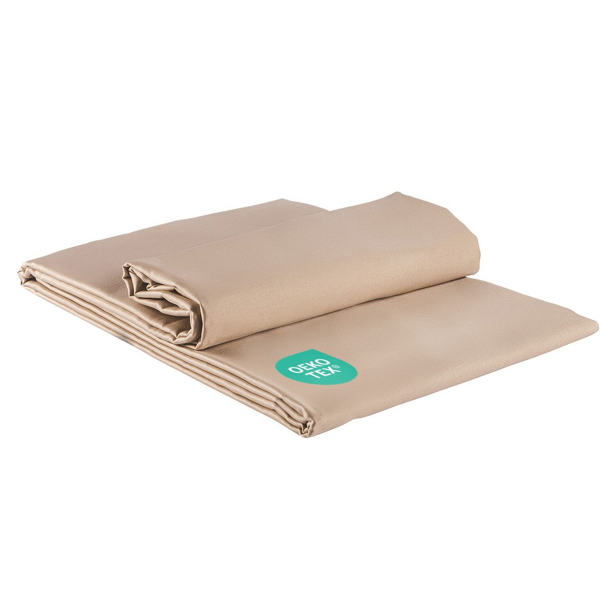 Clinotest Bettlaken Satin, glattes Laken ohne Gummizug in 240x290 cm, Baumw günstig online kaufen