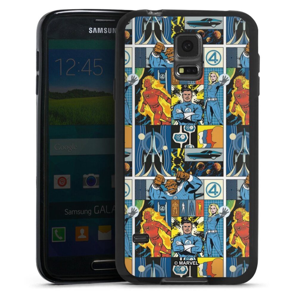DeinDesign Handyhülle The Fantastic Four Pattern, Samsung Galaxy S5 Neo Silikon Hülle Bumper Case Handy Schutzhülle