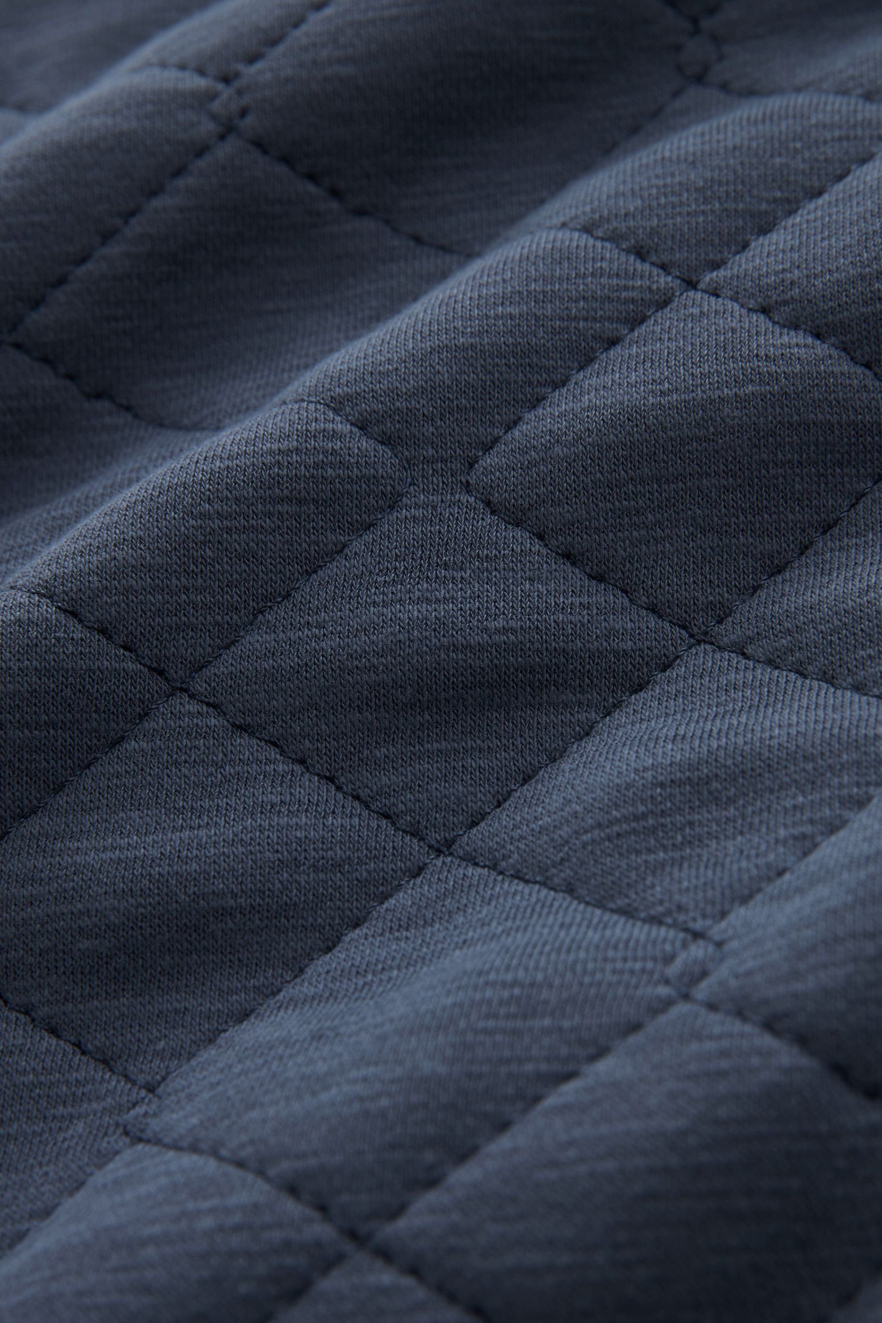 Next Marl Sweatshirt (1-tlg) Kapuzensweatjacke Gestepptes Blue