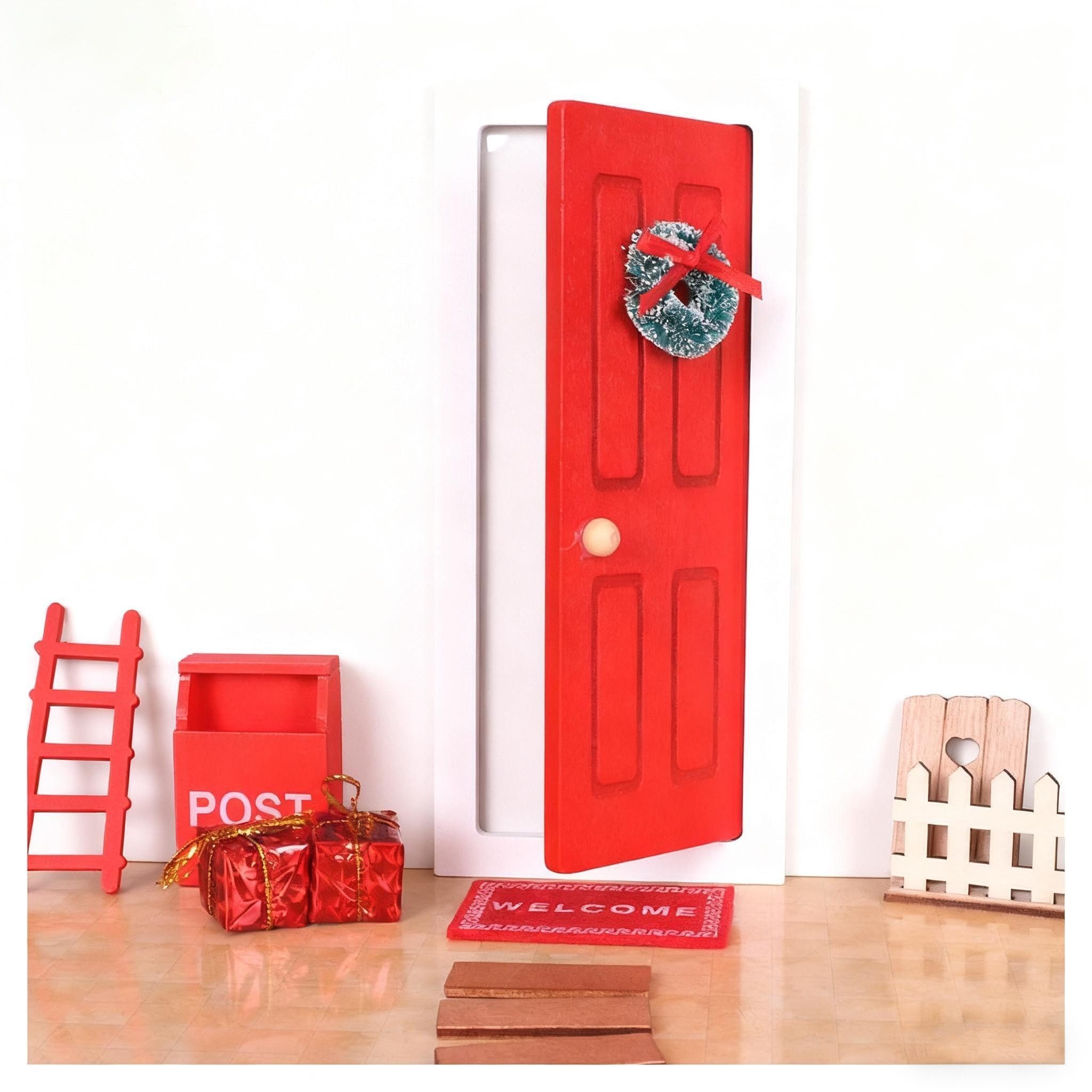 Coonoor Kreativset Wichteltür Set,Weihnachten Wichteltür Zubehör,Weihnachts günstig online kaufen