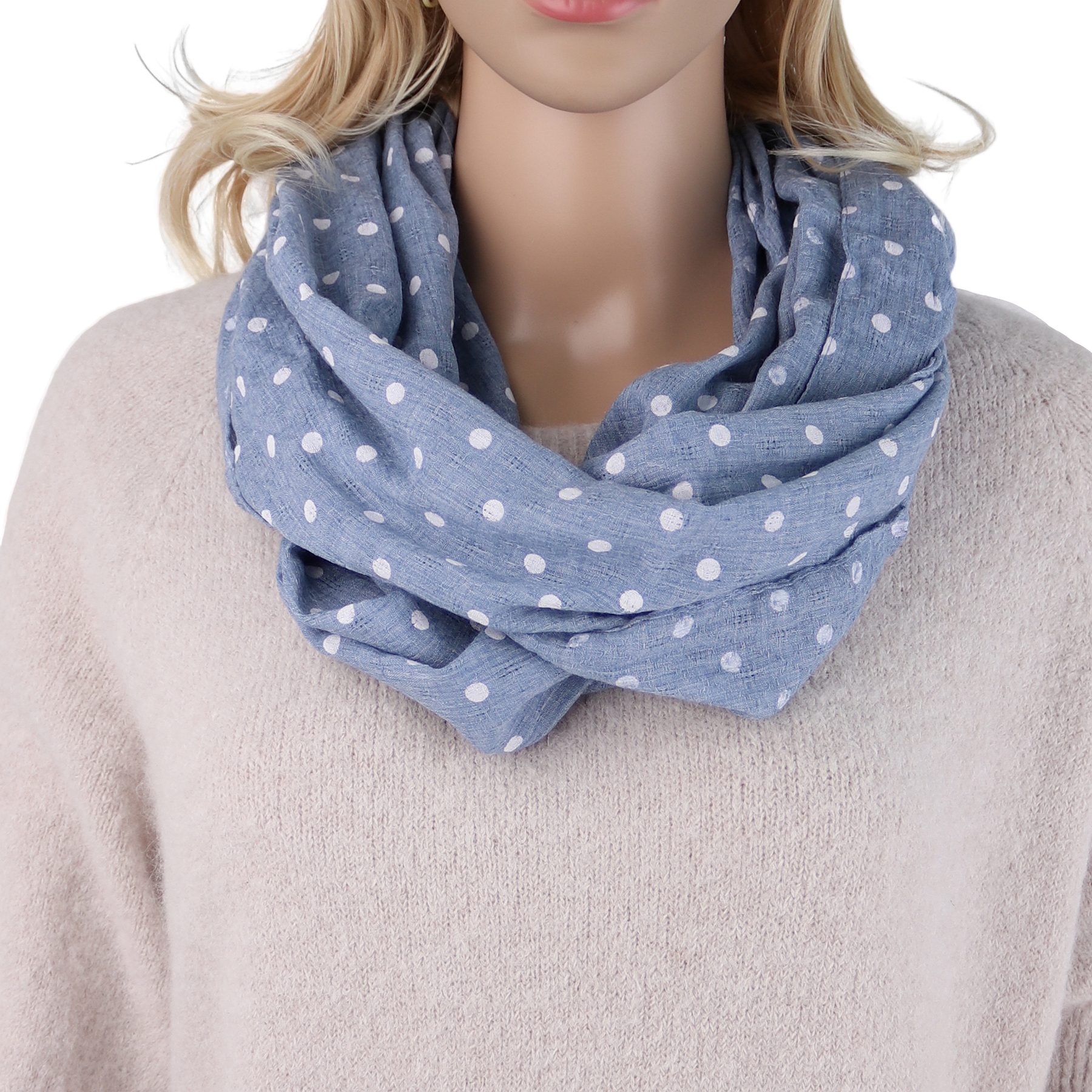 MIRROSI Loop Damen Schal mit Paisley Punkte Weich aus 100% Baumwolle, (ca. günstig online kaufen