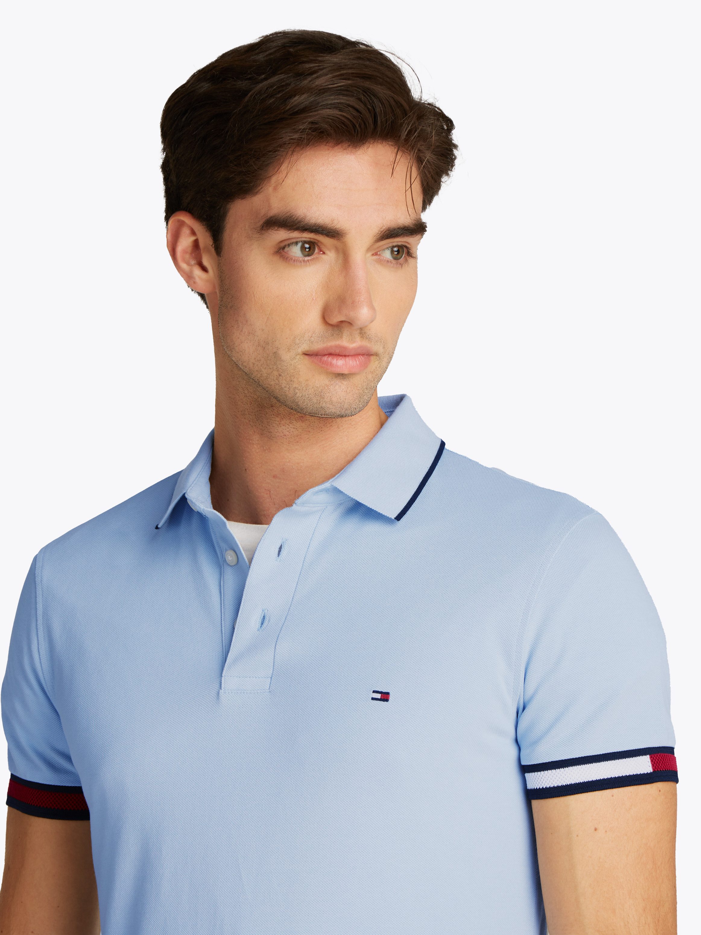 Tommy Hilfiger Poloshirt FLAG CUFF SLIM günstig online kaufen