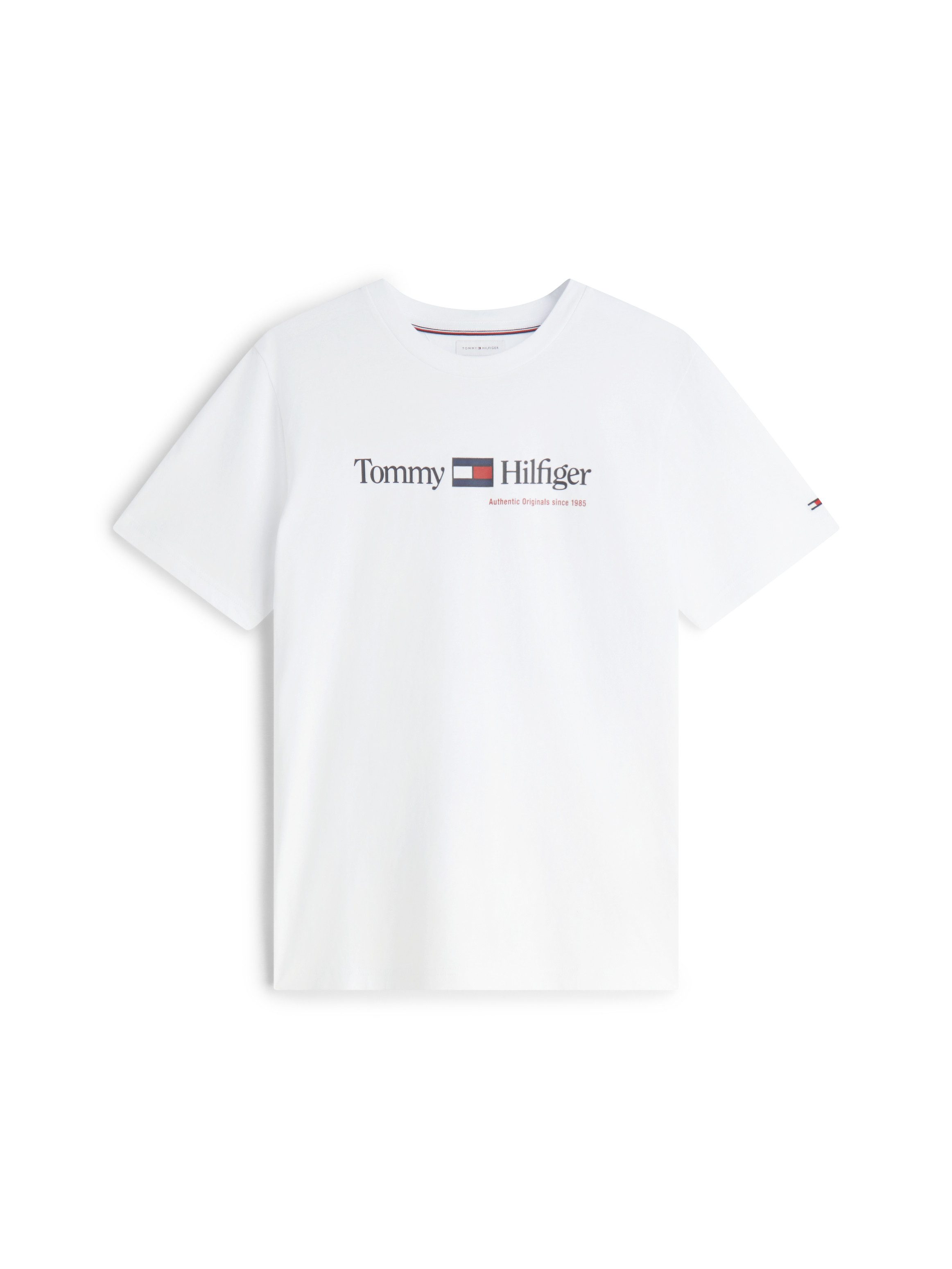 Tommy Hilfiger T-Shirt BRAND LOVE RWB GRAPHIC Auffälliger Frontprint mit Tommy Hilfiger Schriftzug, normale Passform – Bild 5 von 5