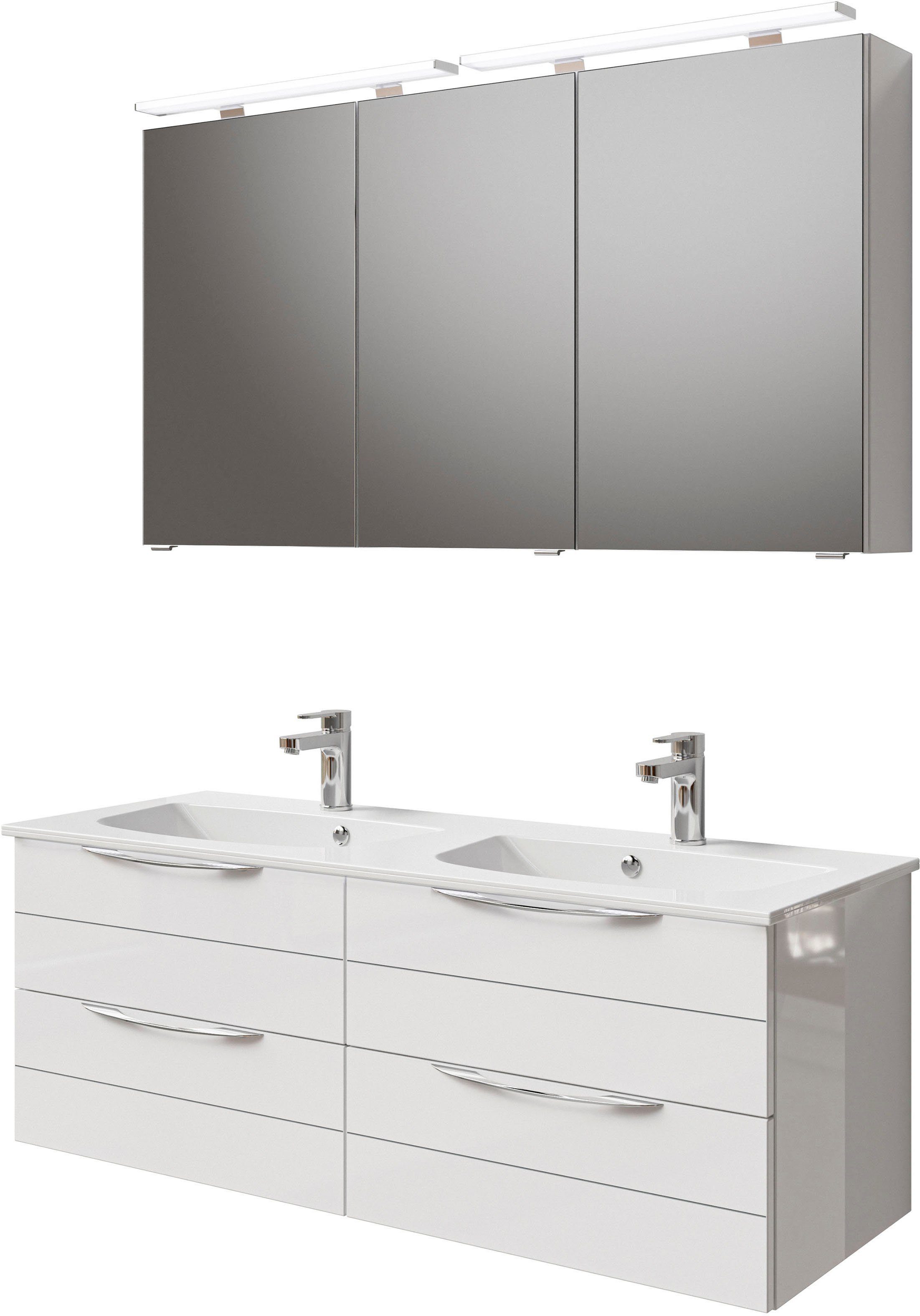 Saphir Badmöbel-Set Serie 6025 2-teilig Mineralmarmor-Waschtisch günstig online kaufen