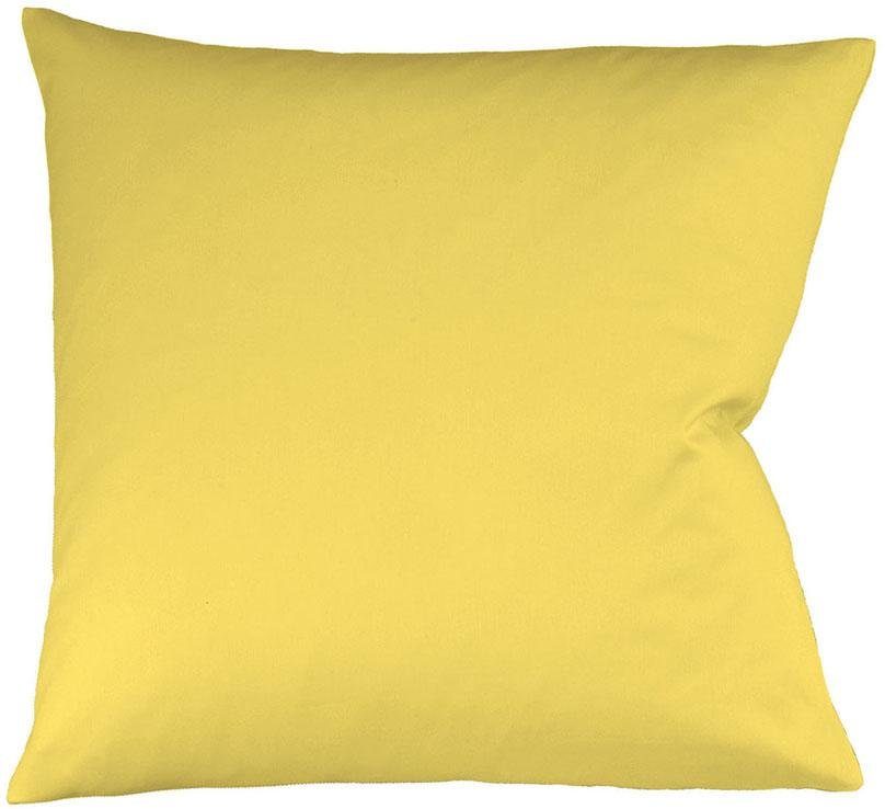fleuresse Kissenbezug Colours Mako Satin, 100% Baumwolle, mit Reißverschluss, (2 Stück), Mako Satin, glänzend, glatt, Premium Qualität
