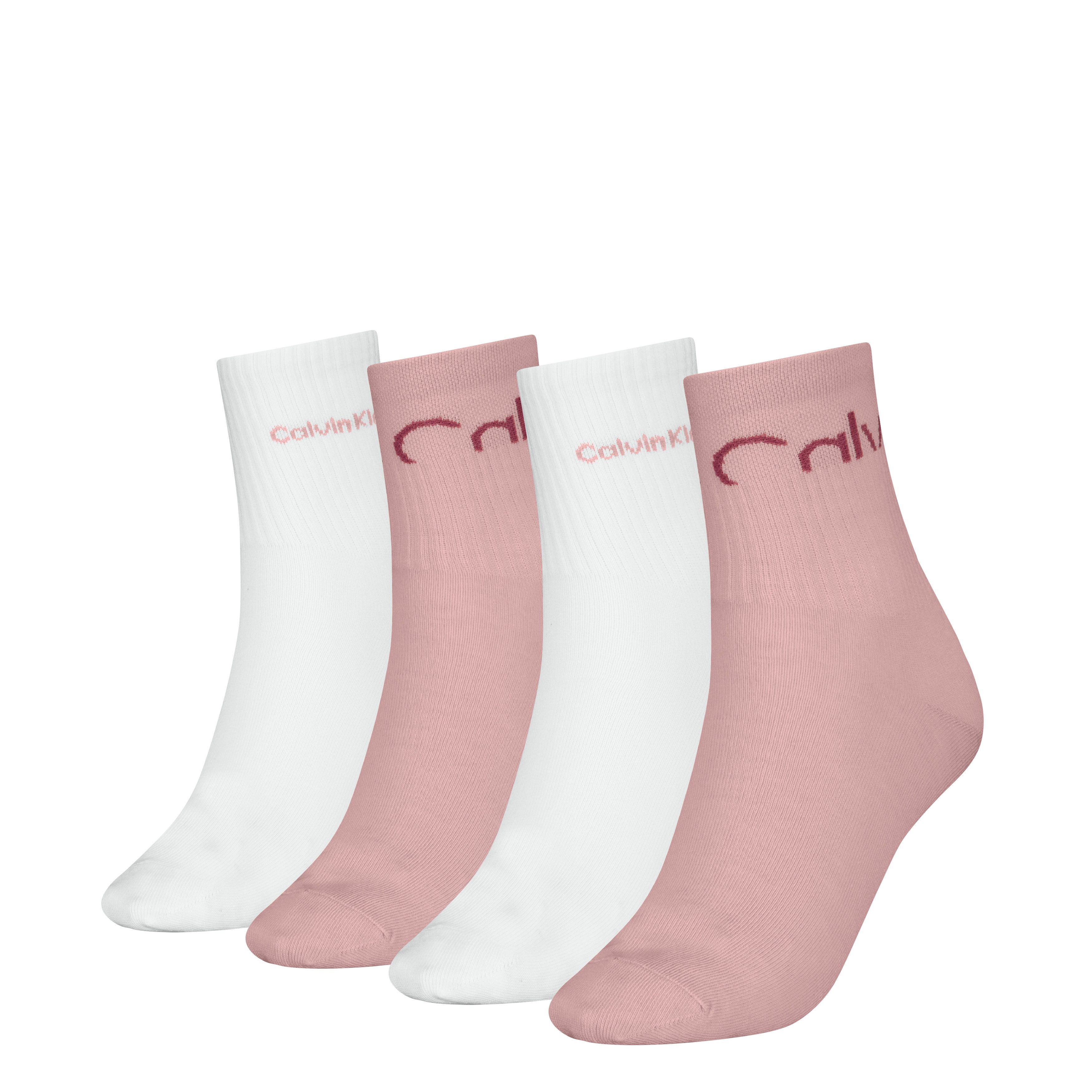 Calvin Klein Jeans Socken CKJ WOMEN SHORT SOCK 4P CUT LOGO ECOM (4er Pack) günstig online kaufen