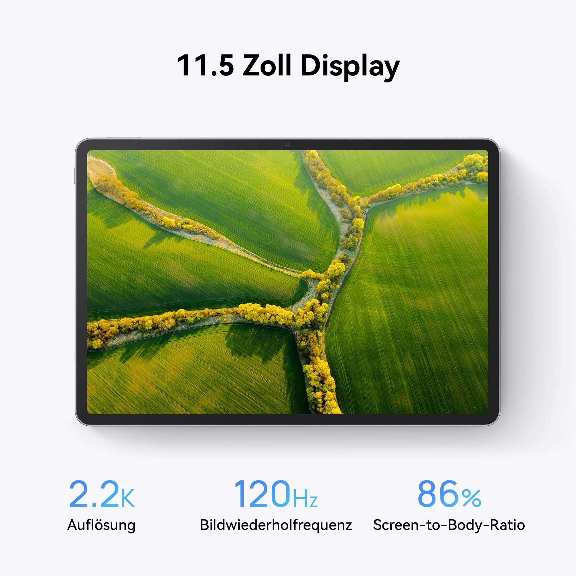 Huawei MatePad 11.5" 2024 6+128GB Tablet (11,5", 128 GB, HarmonyOS, Lautstärkeregler)