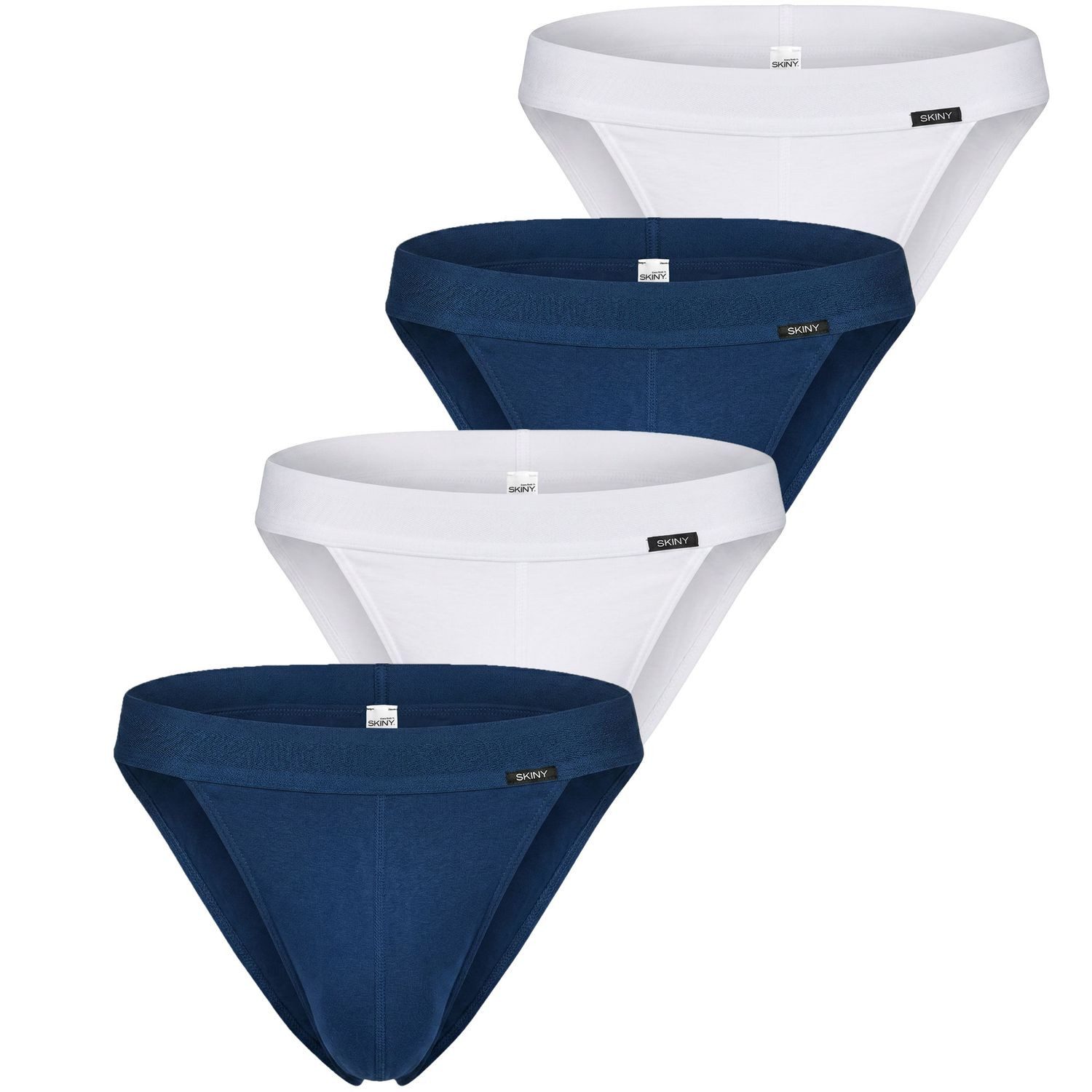 2 x weiß / 2 x navy