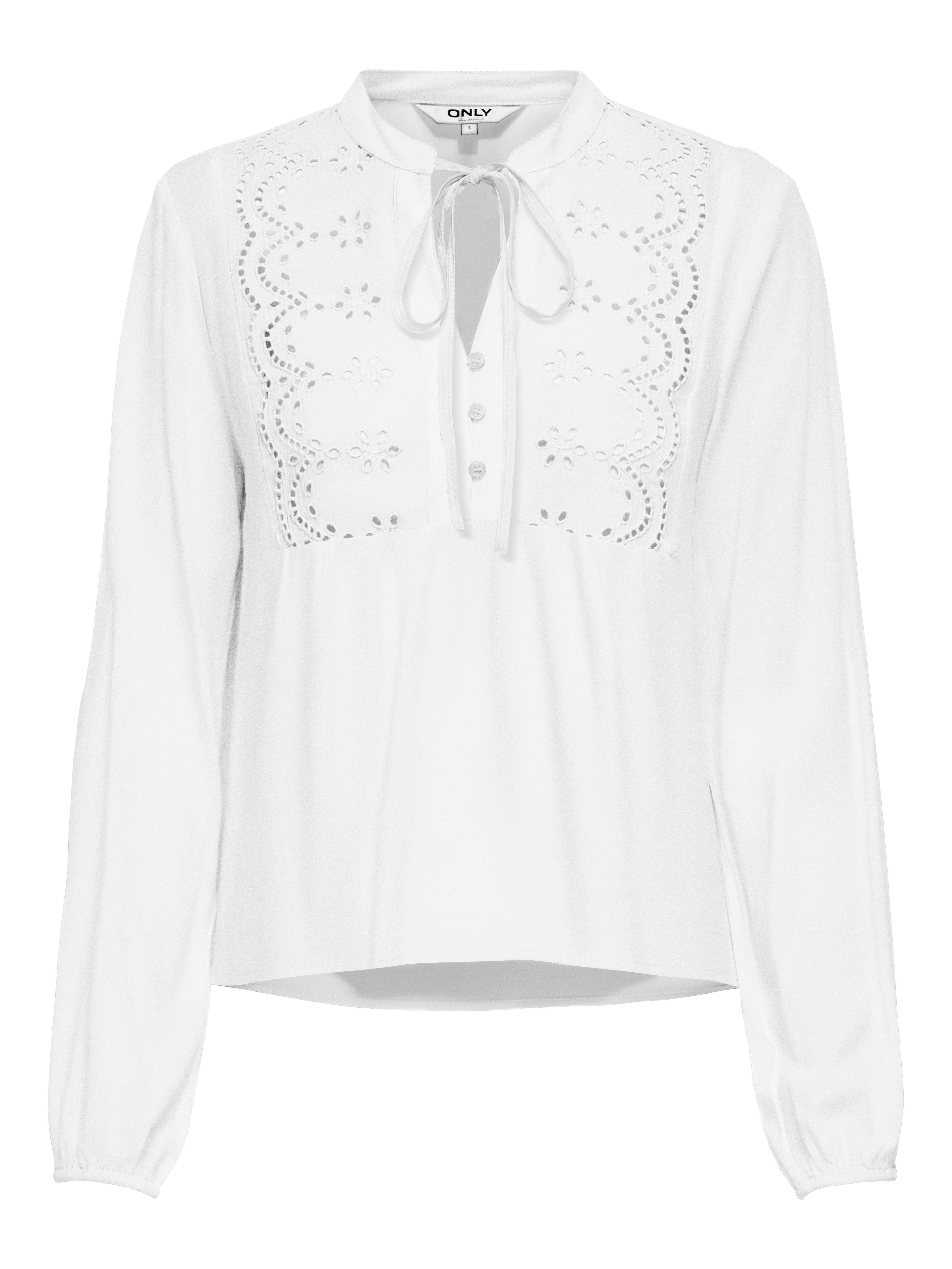 ONLY Kurzarmbluse ONLLENNYO LS EMBROID V-NECK TOP NOOS WVN günstig online kaufen