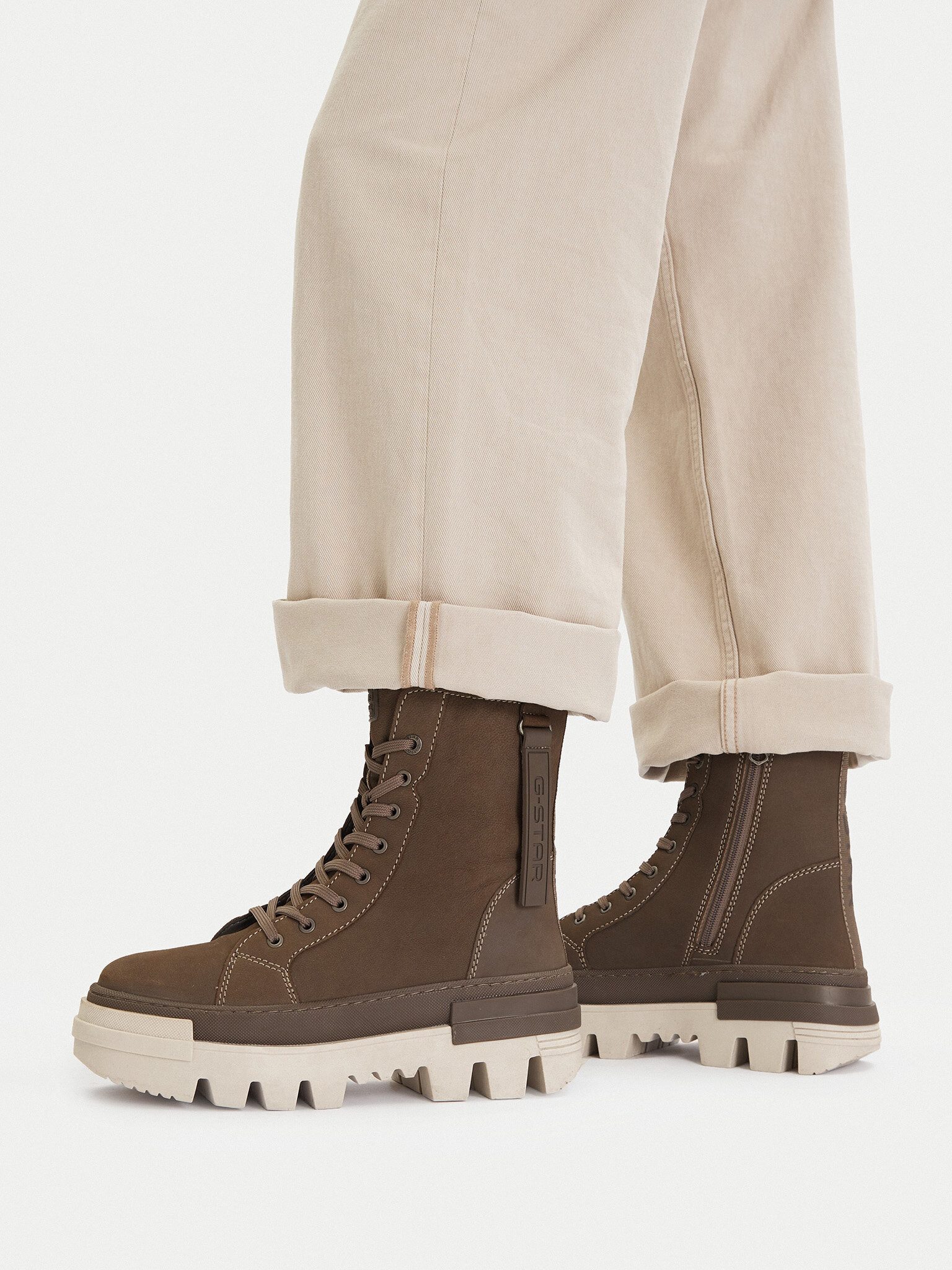 G-STAR G Star Raw Damenschuhe Grün CEO-WI16-PATTRICK-01 Stiefel