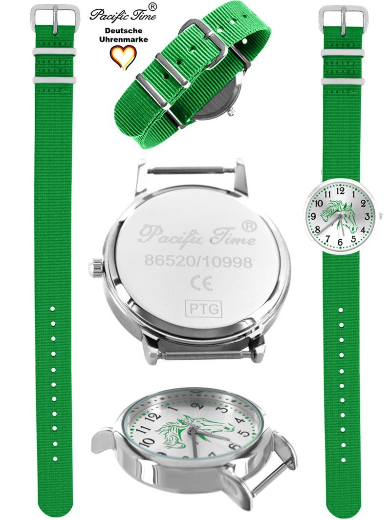 Time Versand Armband Armbanduhr Design grün Gratis Pferd - Match Quarzuhr Pferd Pacific und grün Kinder Mix Wechselarmband, grün