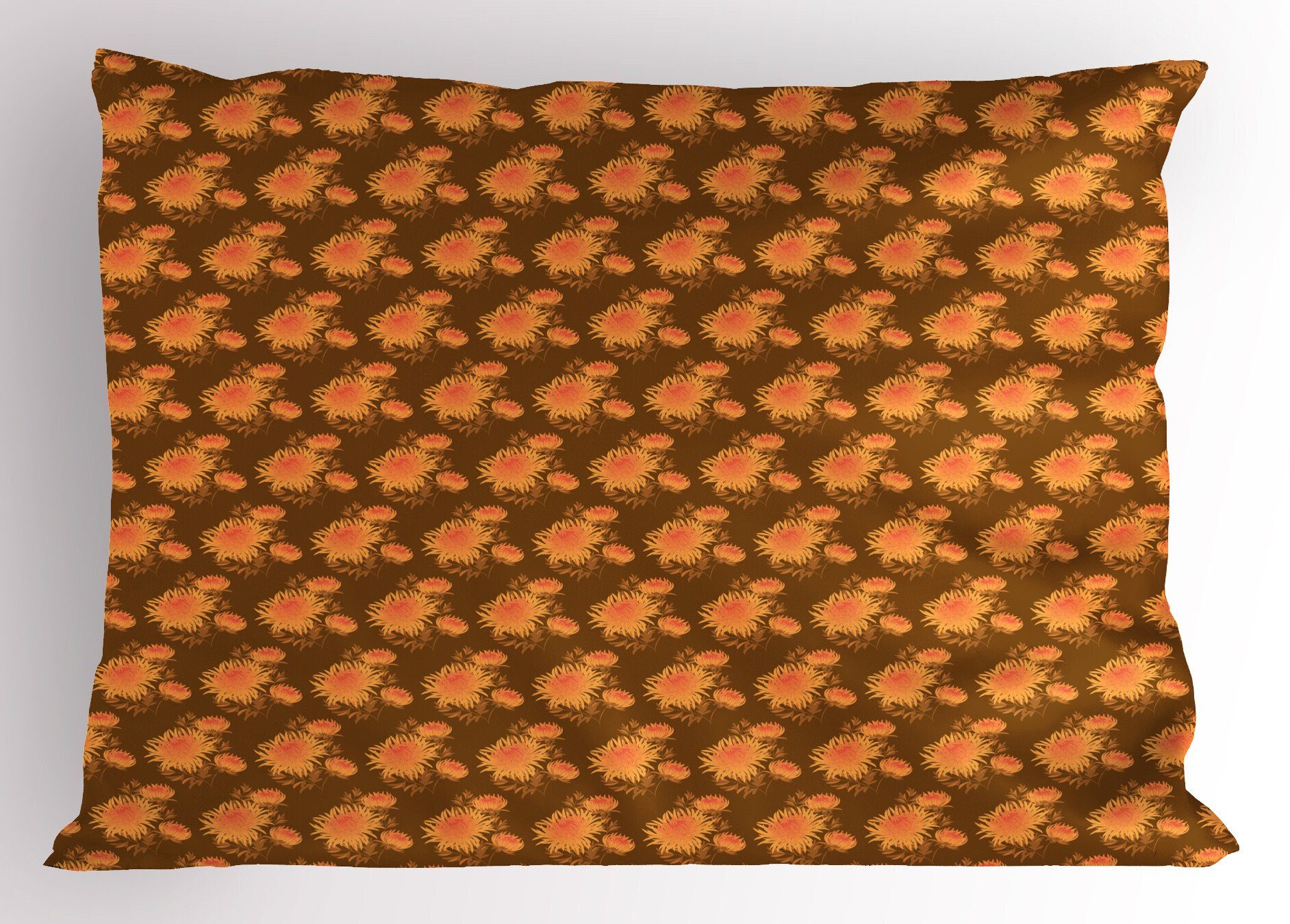 Kissenbezüge Dekorativer Standard King Size Gedruckter Kissenbezug, Abakuhaus (1 Stück), Jahrgang Herbst Chrysanthemum Pansy