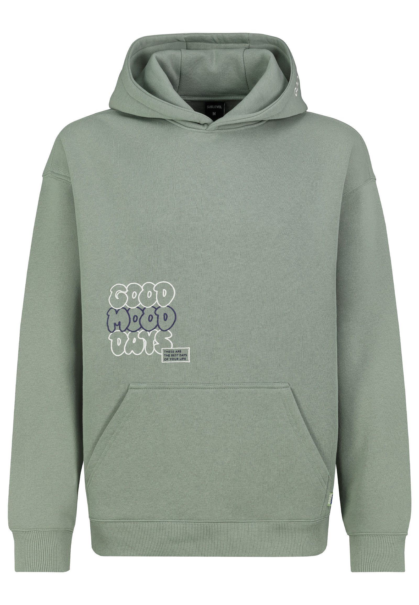 SUBLEVEL Hoodie Herren Kapuzenpullover mit Stickerei günstig online kaufen