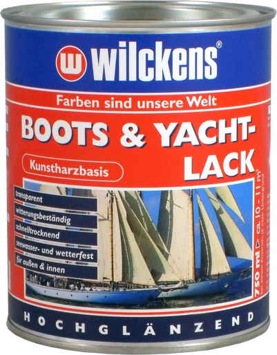 Wilckens Farben Lack, 0,75l Bootslack Yachtlack Farblos Boot Holz Yacht Lack Klarlack