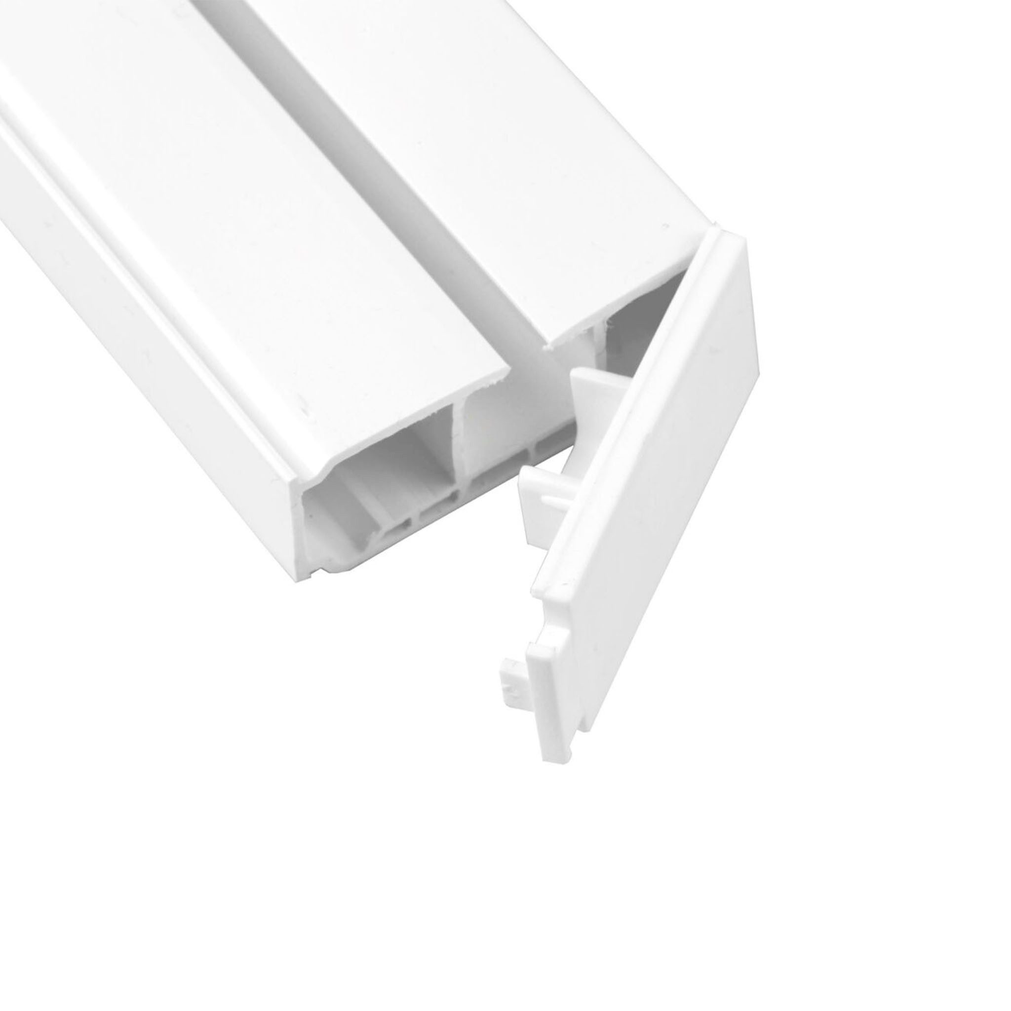SN DECO GROUP Gardinenschiene Vorhangschiene SH (1), 1-läufig, Fixmaß, mit Bohren, verschraubt, Kunststoff – Bild 4 von 5