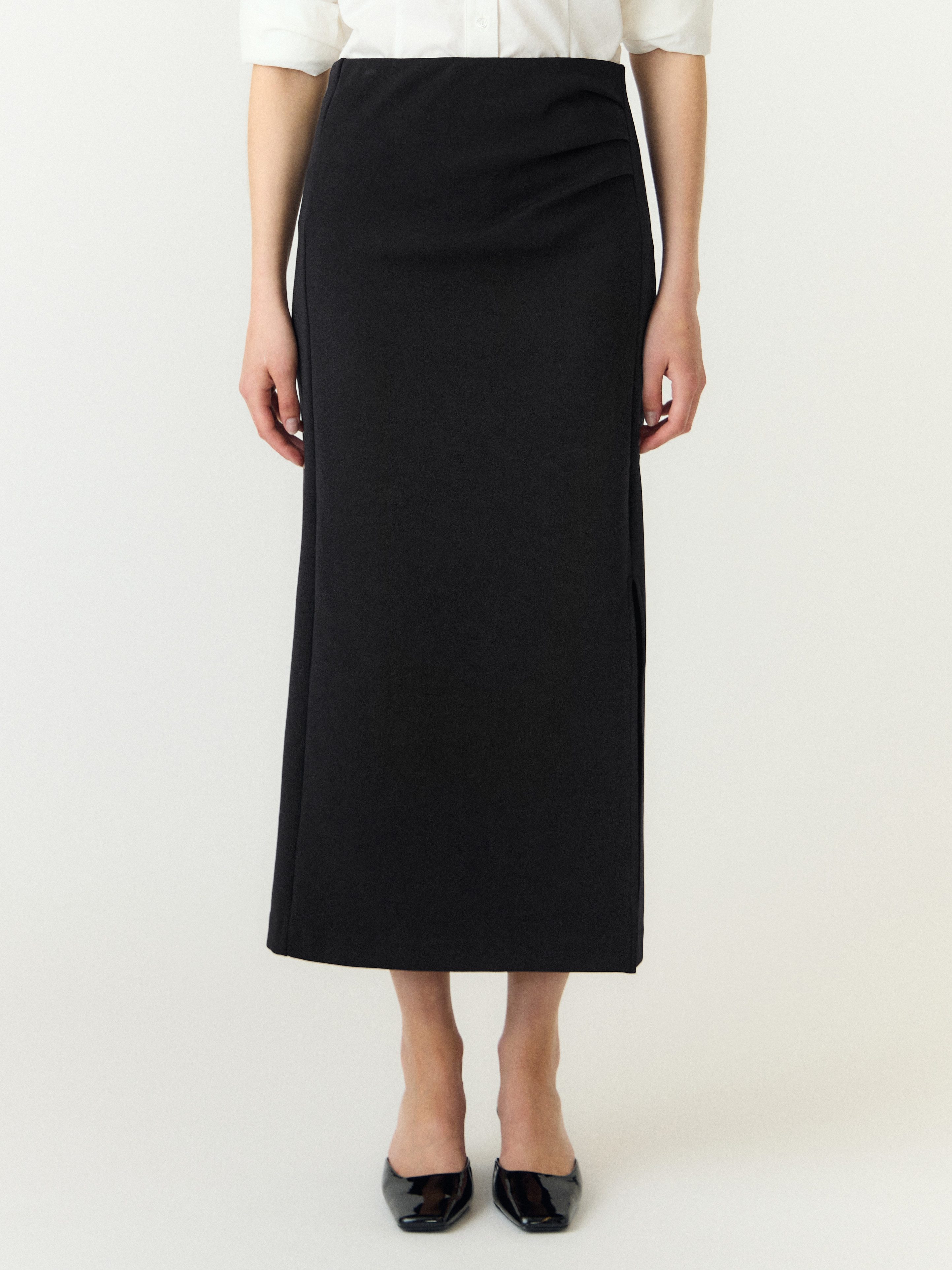 Y.A.S Maxirock YASPINA HW LONG SKIRT NOOS Baumwollmischung, high waist